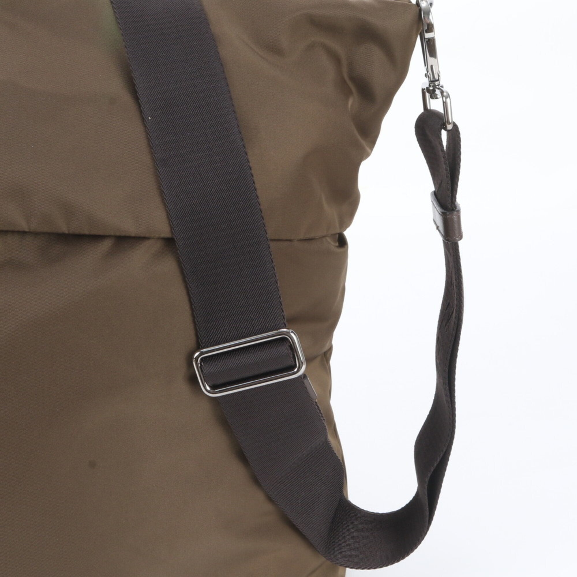 Prada Green Khaki Shoulder Bag Tote Bag (Pre-Owned)