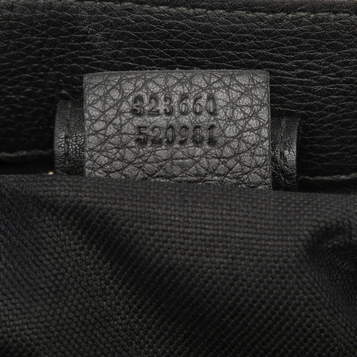 Gucci Black Leather Handbag Shoulder Bag (Pre-Owned)