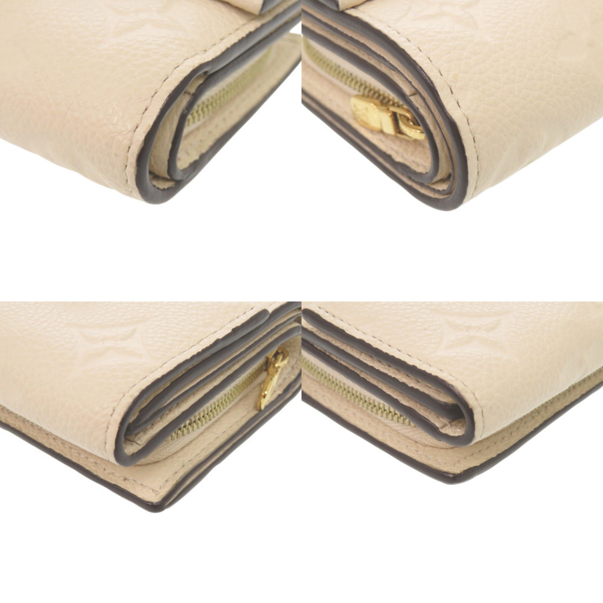 Louis Vuitton Monogram Empreinte Gold Monogram White Monogram Empreinte Wallet (Tri-Fold) (Pre-Owned)