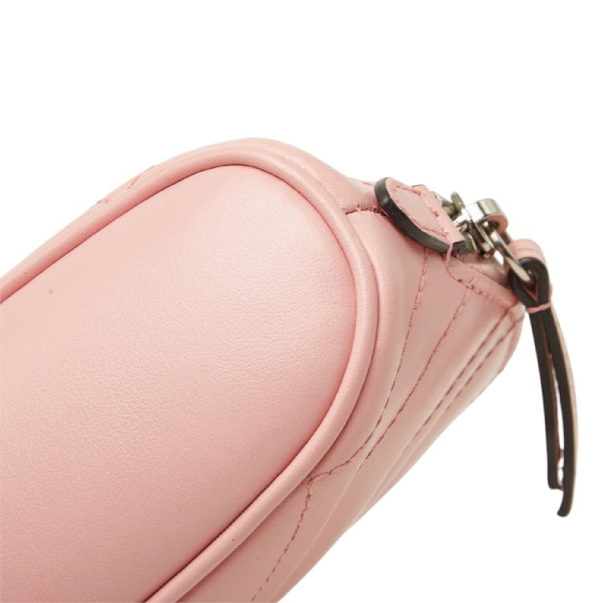 Gucci Pink Leather Handbag Pouch (Pre-Owned)