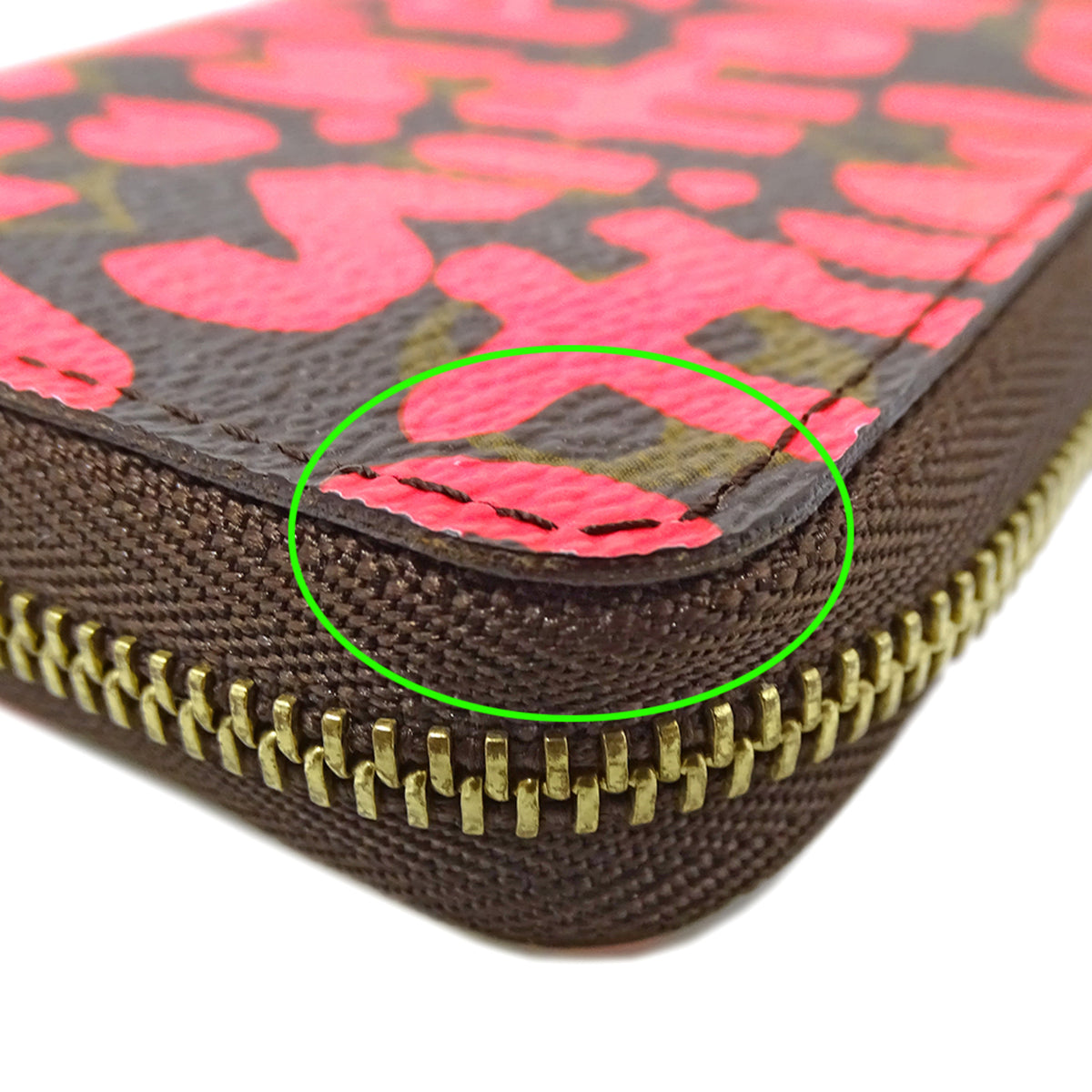 Louis Vuitton Monogram Graffiti Brown Fuchsia Galle Monogram Pink Monogram Graffiti Coin Purse/Coin Case (Pre-Owned)