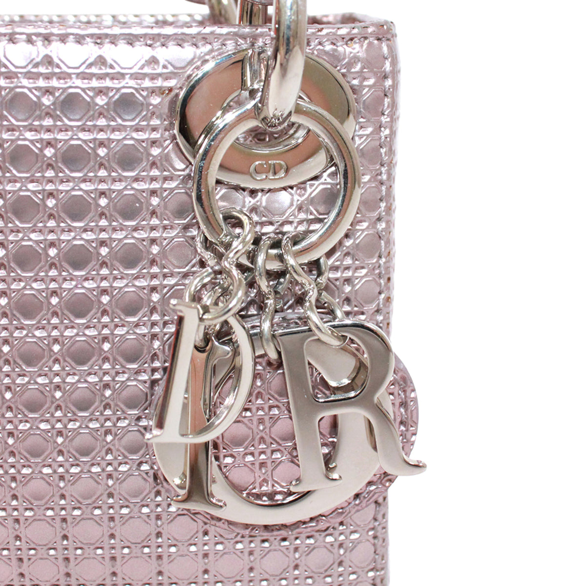 Christian Dior Metallic Pink Patent Leather Shoulder Bag (Pre-Owned)