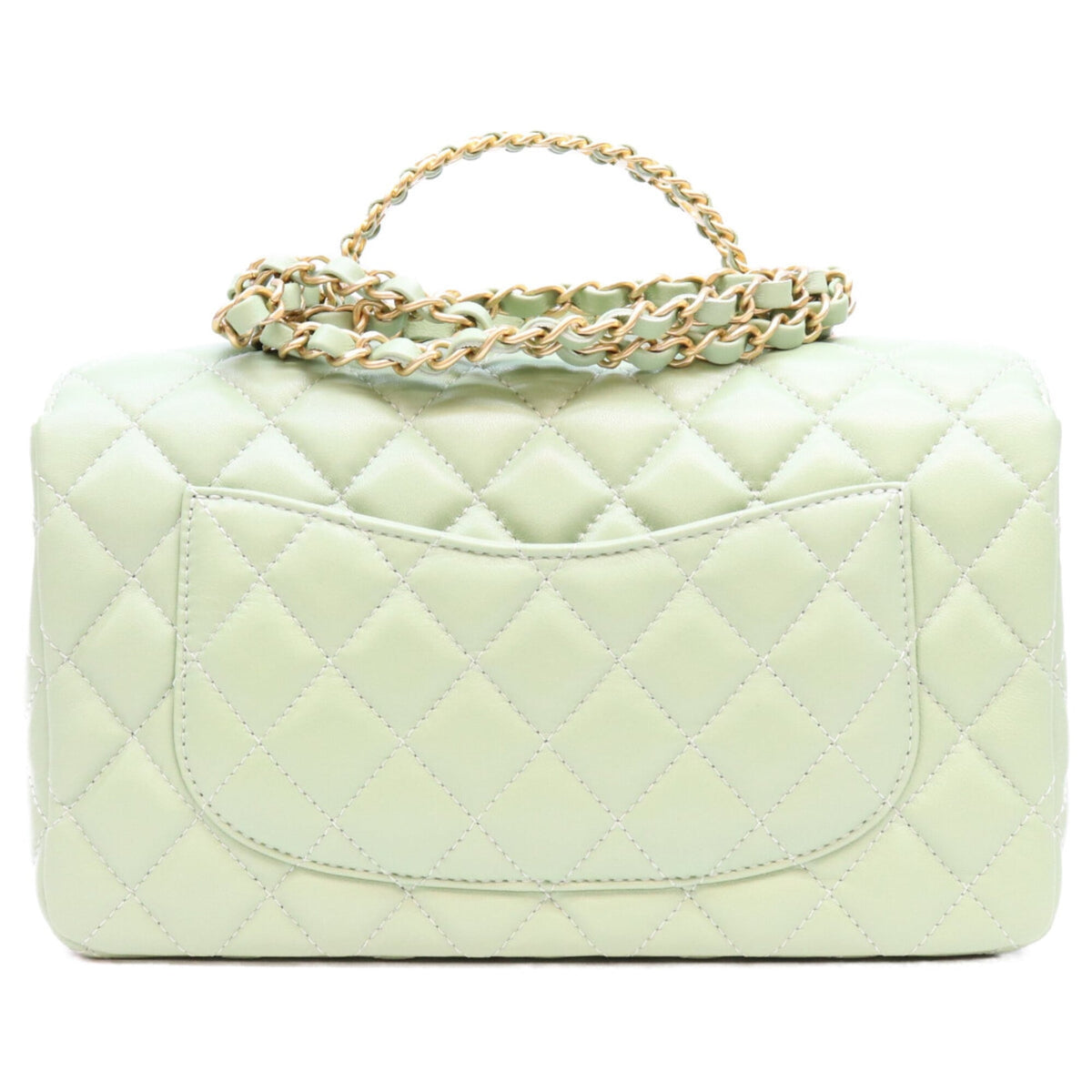 Chanel Green Leather Shoulder Bag (Pre-Owned)