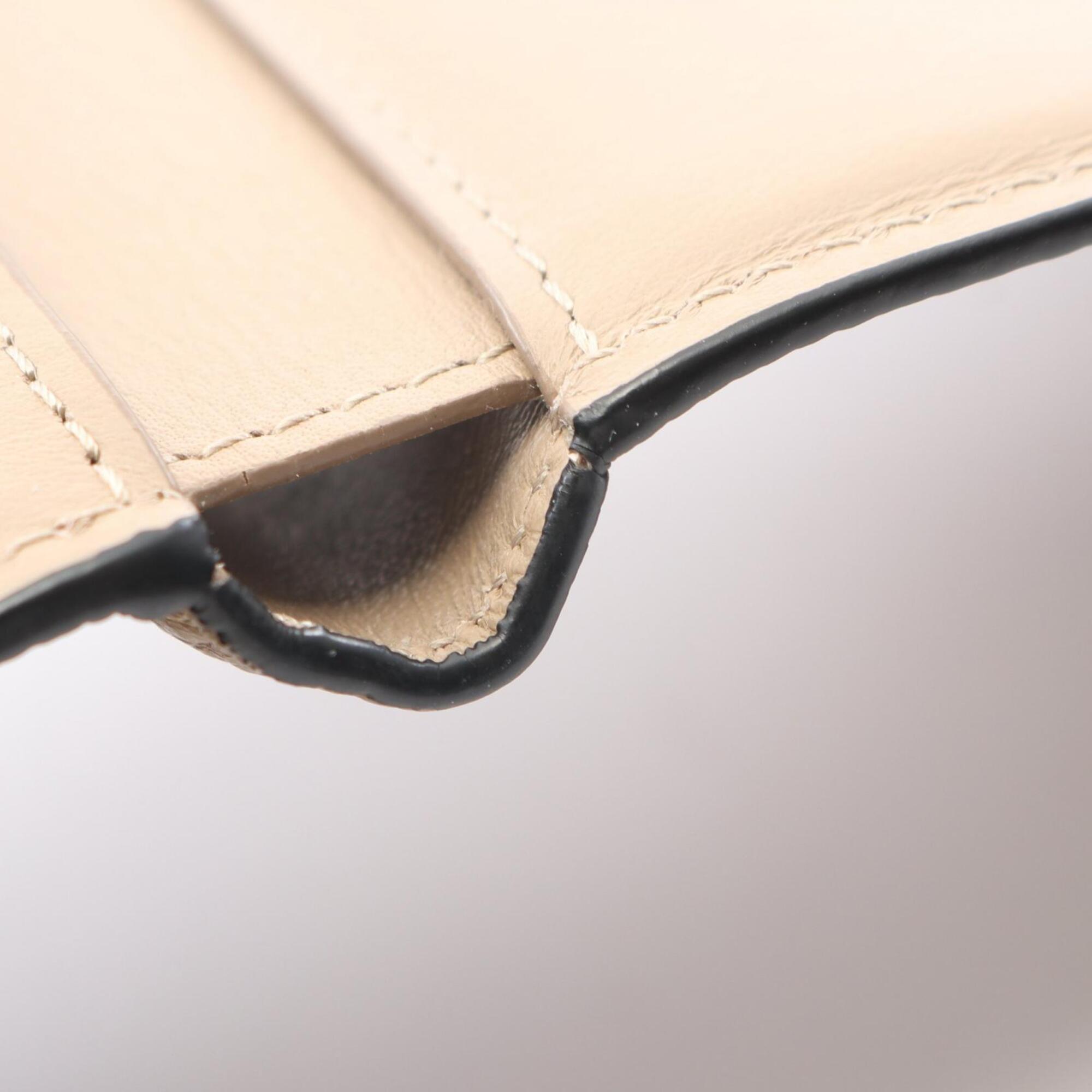 Loewe Beige Leather Wallet (Tri-Fold) (Pre-Owned)
