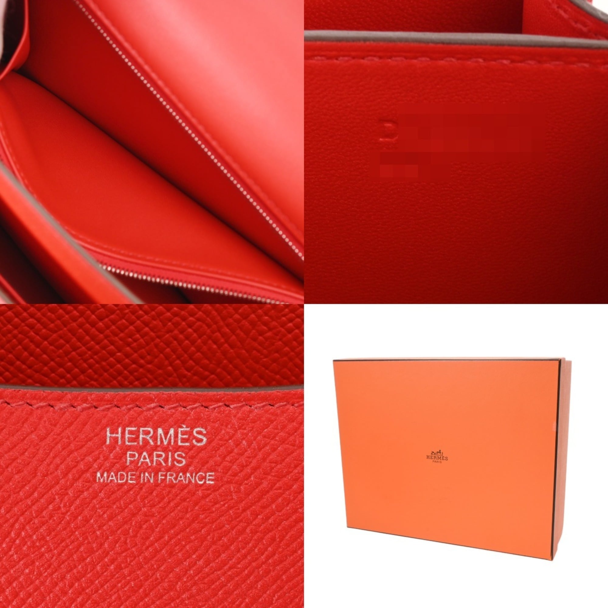 Hermes Constance Silver Epsom Leather Shoulder Bag (Pre-Owned)
