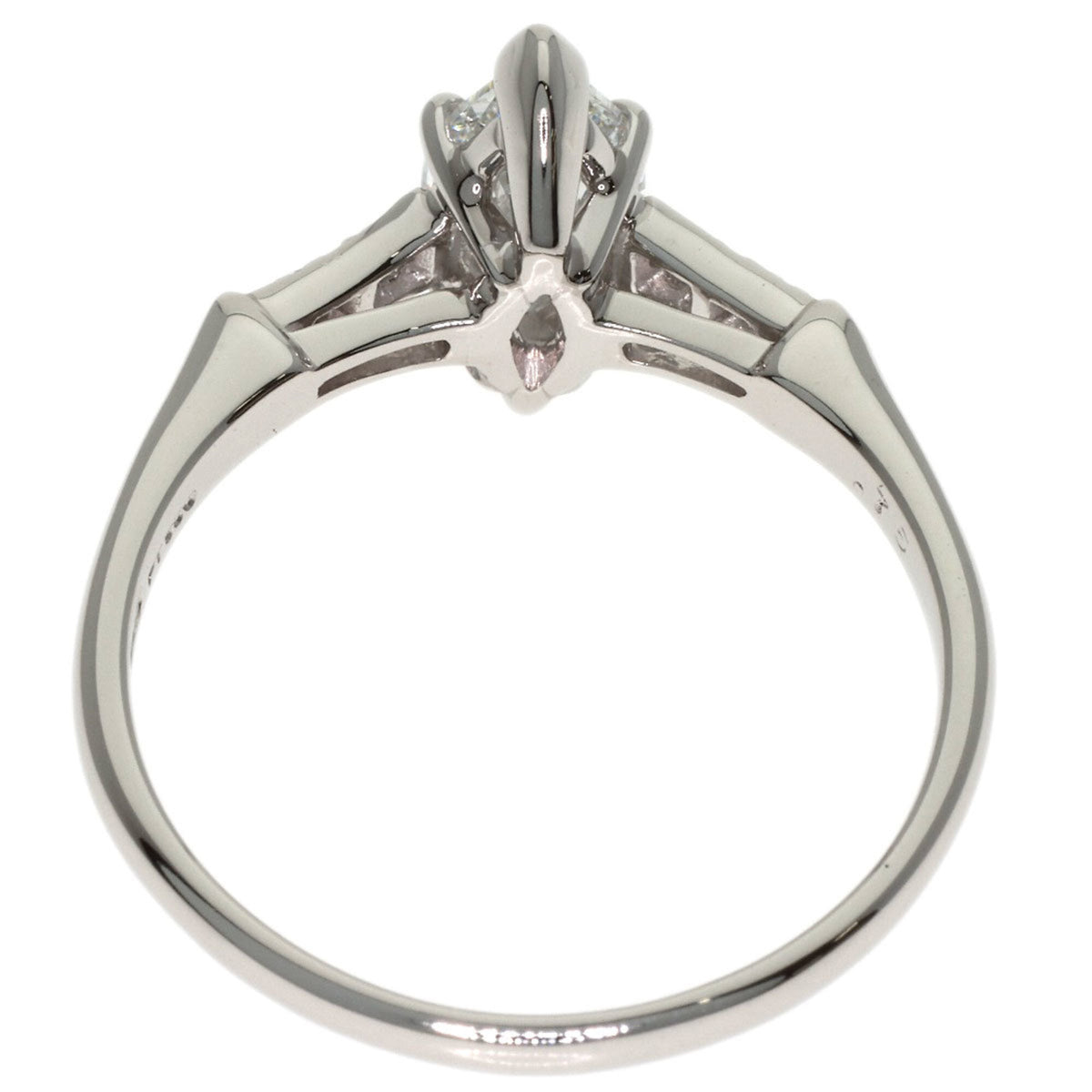 Harry Winston Silver Platinum 950 Anniversary Ring (Pre-Owned)