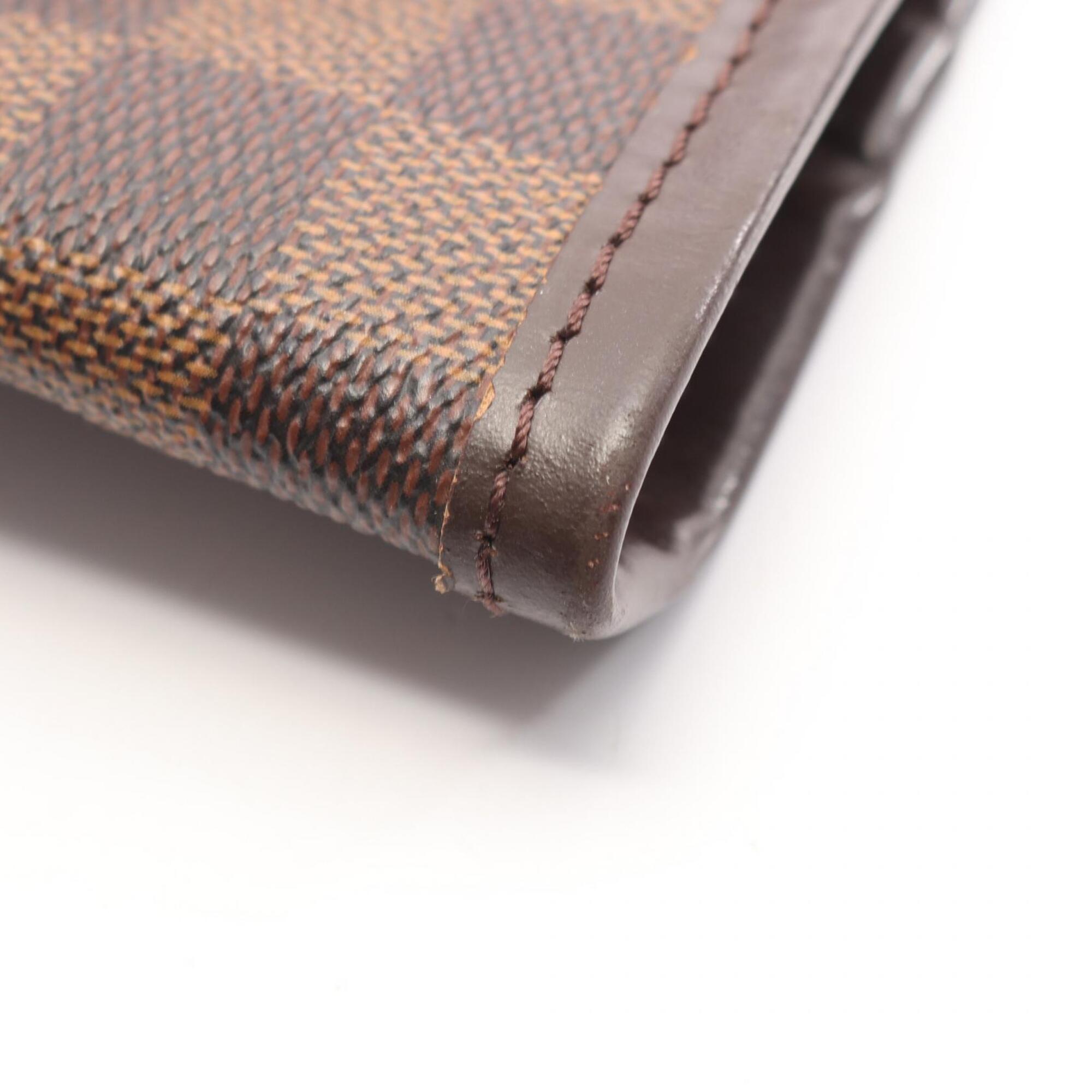 Louis Vuitton Brown Damier Canvas Coated Canvas Leather Handbag Tote Bag (Pre-Owned)