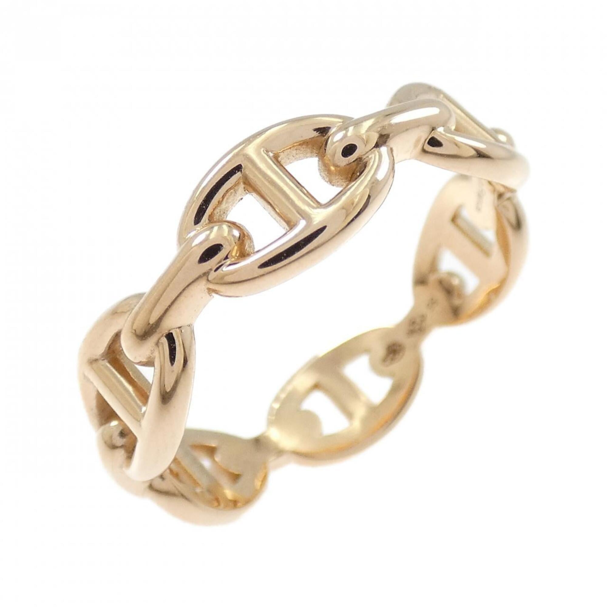 Hermes Pink Gold (18K) Band Ring (Pre-Owned)