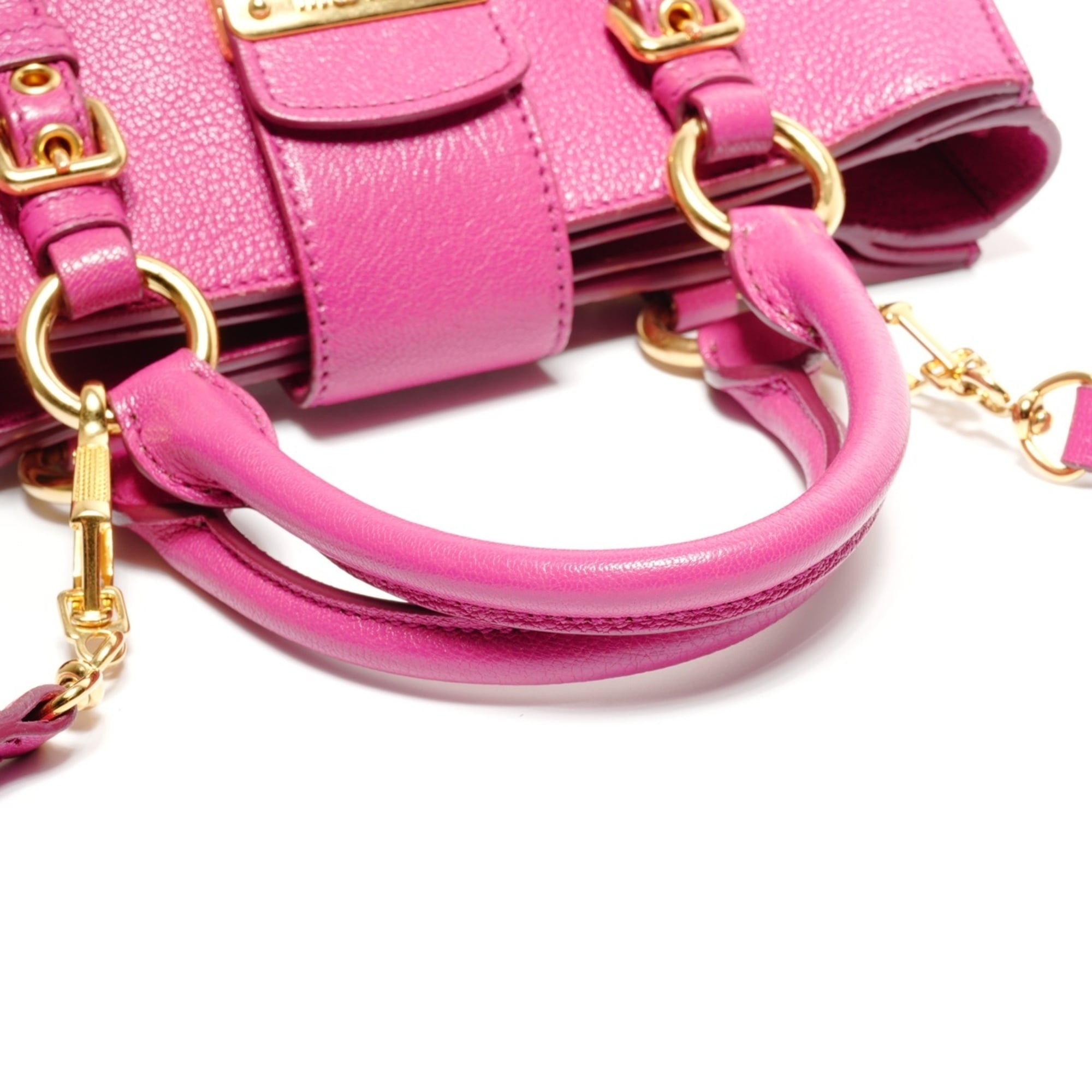 Miu Miu Pink Leather Shoulder Bag (Pre-Owned)