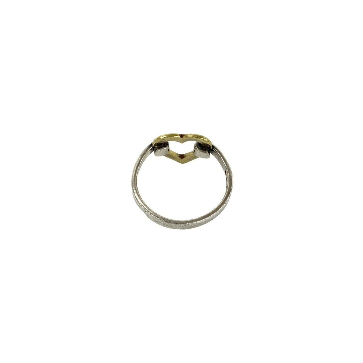 Tiffany Gold Silver Yellow Gold (18K) Silver 925 Band Ring (Pre-Owned)