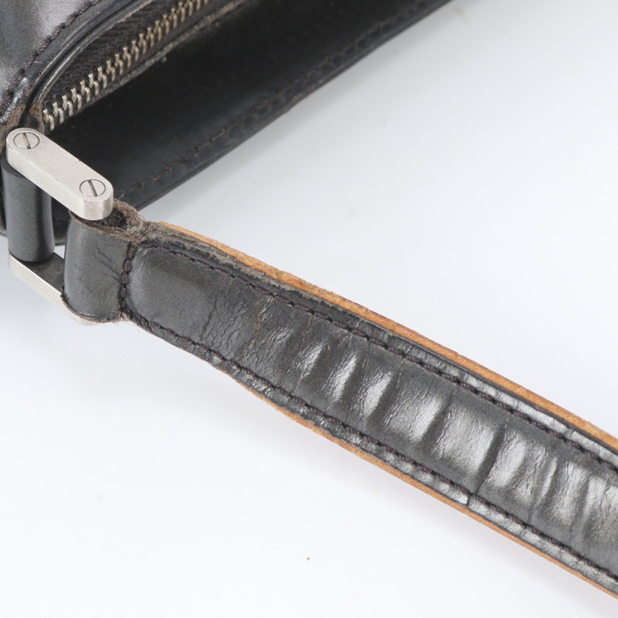 Louis Vuitton Monogram Noir Leather Handbag Shoulder Bag Tote Bag (Pre-Owned)