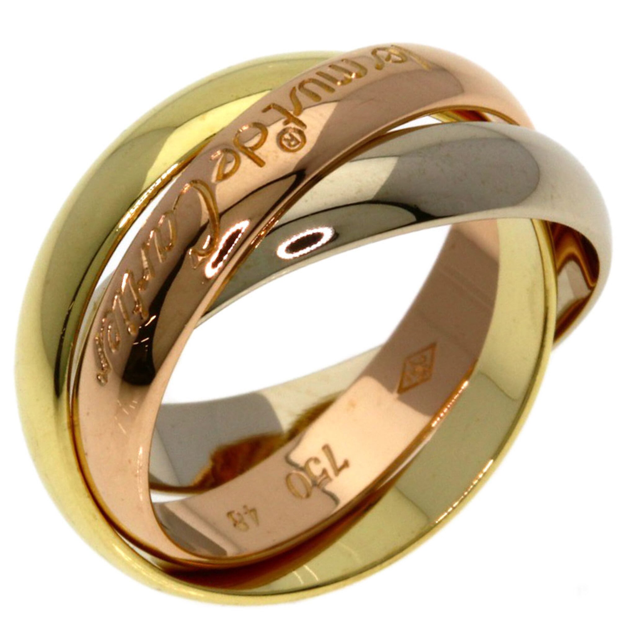 Cartier Yellow Gold (18K) Pink Gold (18K) White Gold (18K) Band Ring (Pre-Owned)