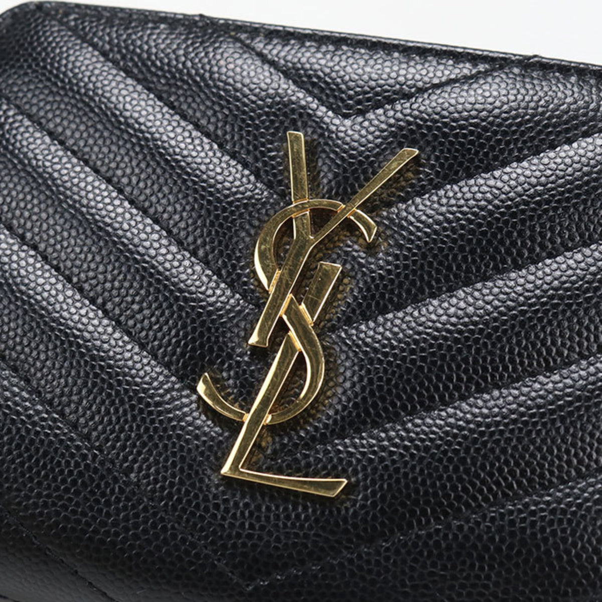 Saint Laurent Black Leather Wallet (Bi-Fold) (Pre-Owned)
