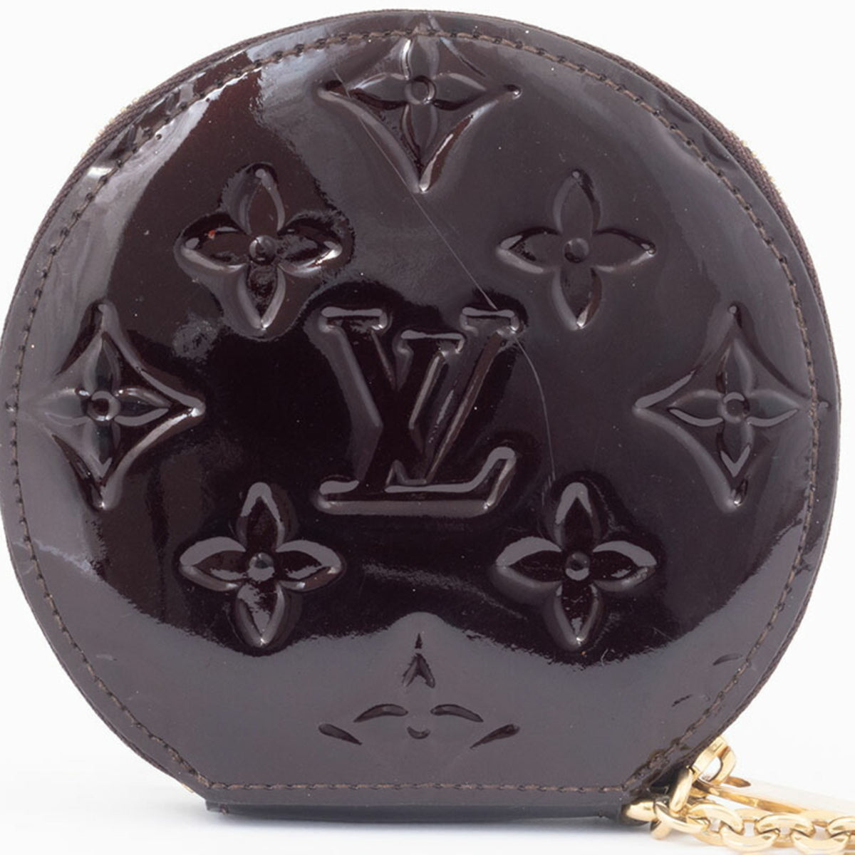 Louis Vuitton Monogram Vernis Amarante Monogram Vernis Coin Purse/Coin Case (Pre-Owned)