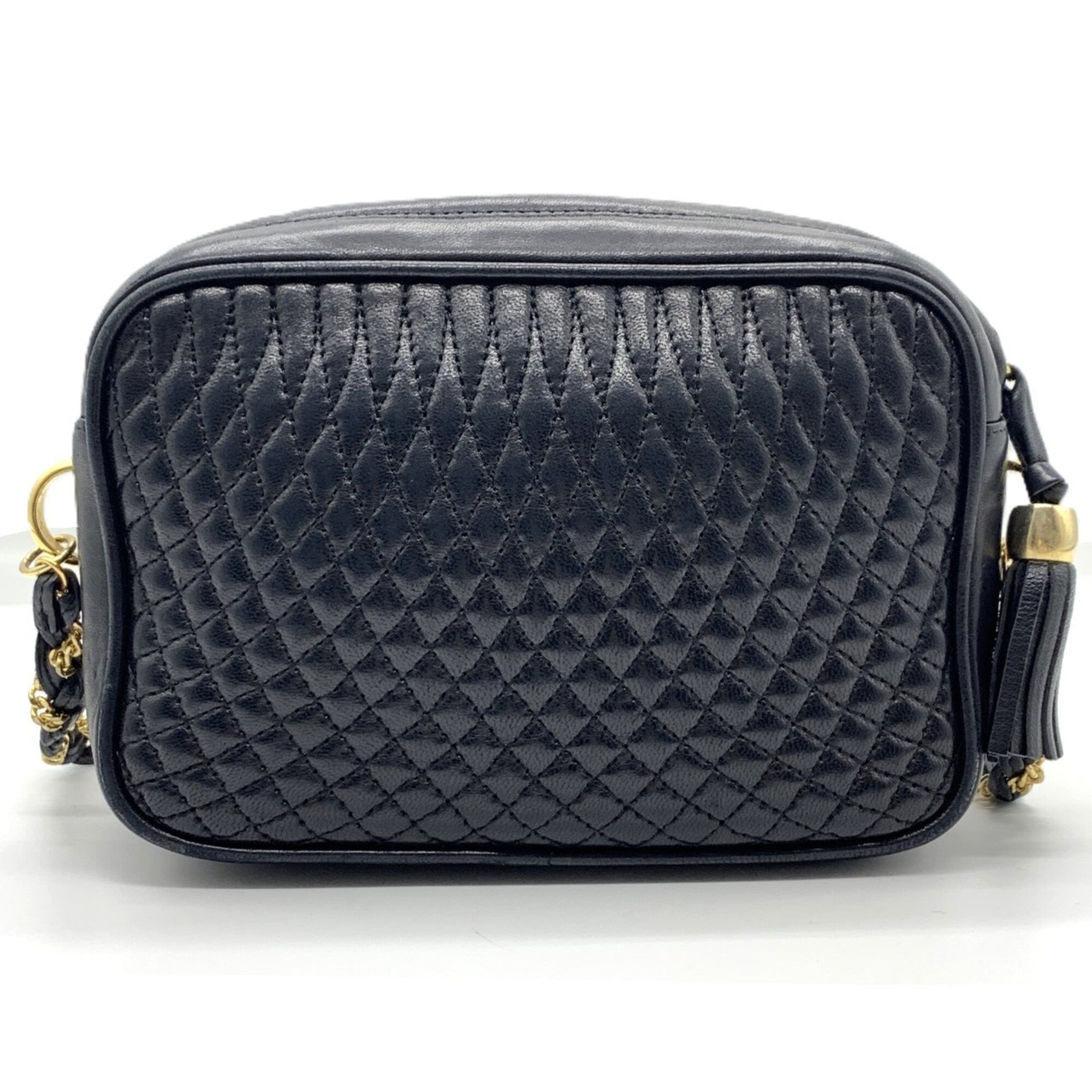 Bally Black Leather Shoulder Bag (Pre-Owned)