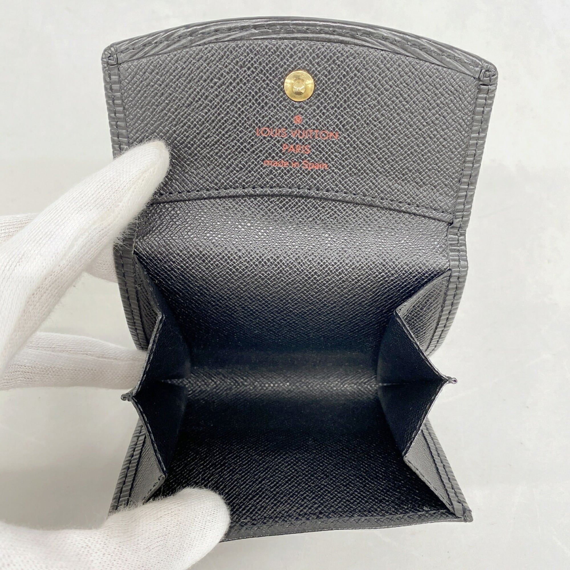 Louis Vuitton Noir Coin Purse/Coin Case (Pre-Owned)