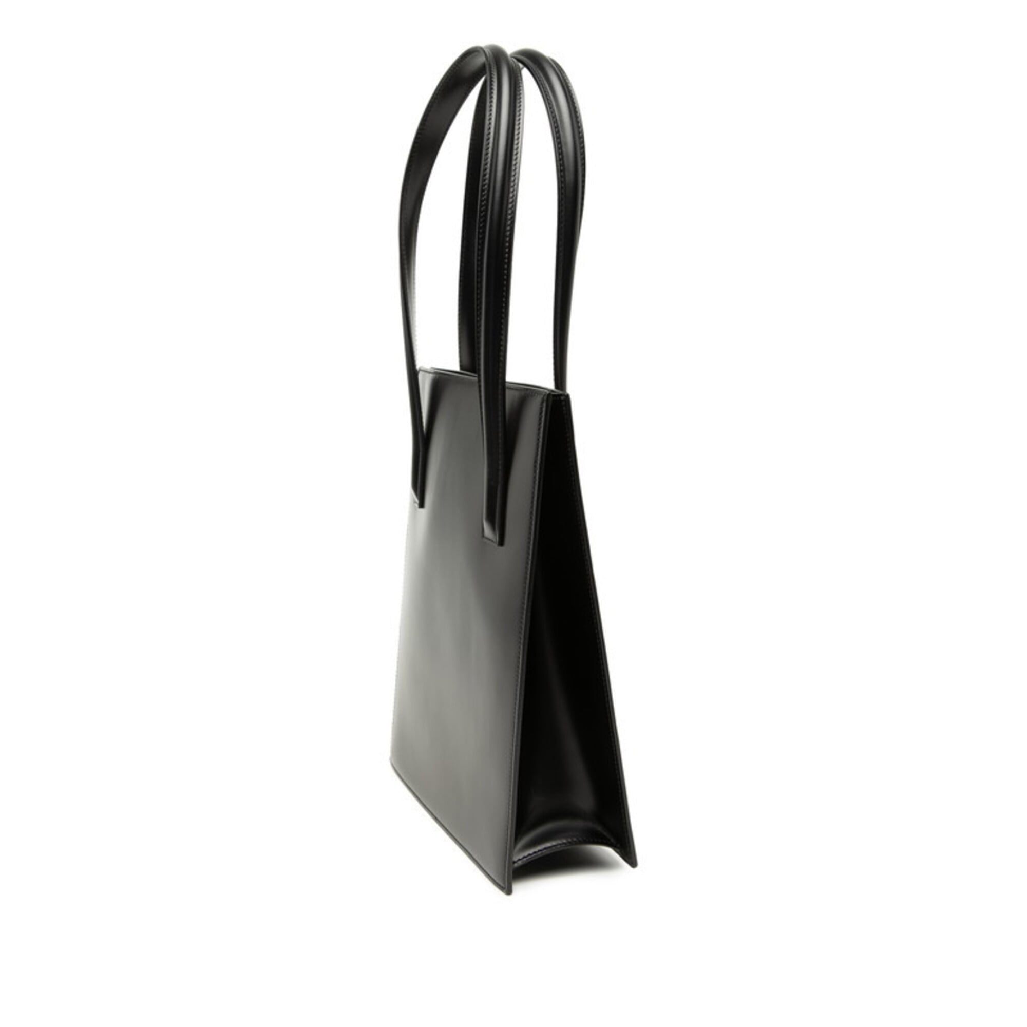 Cartier Black Leather Handbag Tote Bag (Pre-Owned)