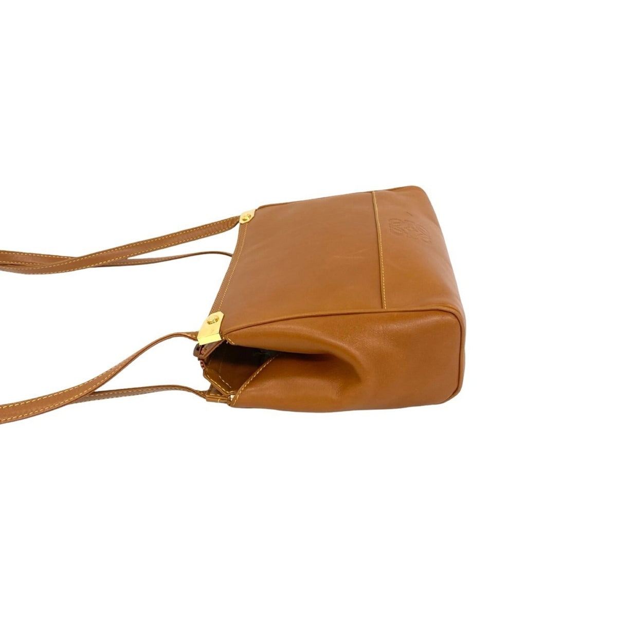 Loewe Brown Leather Shoulder Bag Tote Bag (Pre-Owned)