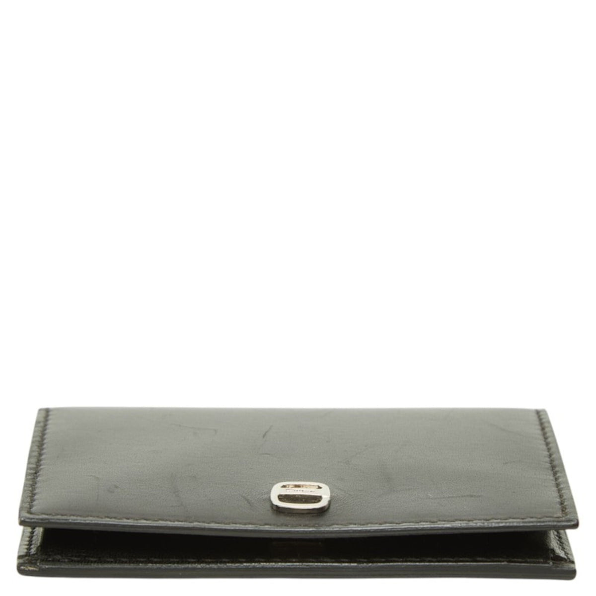 Salvatore Ferragamo Black Leather Coin Purse/Coin Case (Pre-Owned)