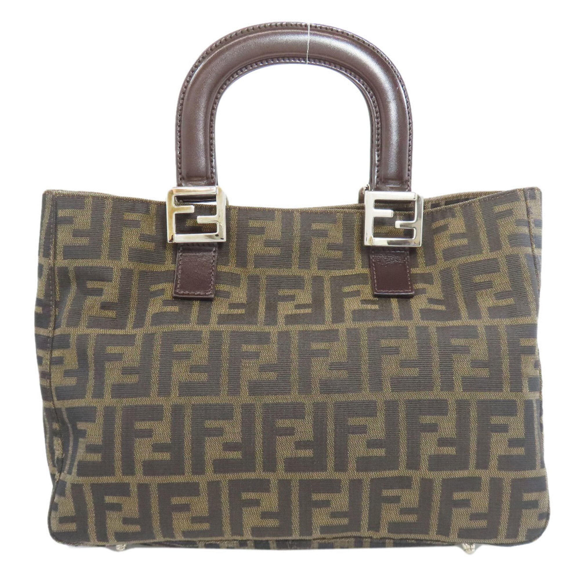 Fendi Brown Canvas Tote Bag (Pre-Owned)
