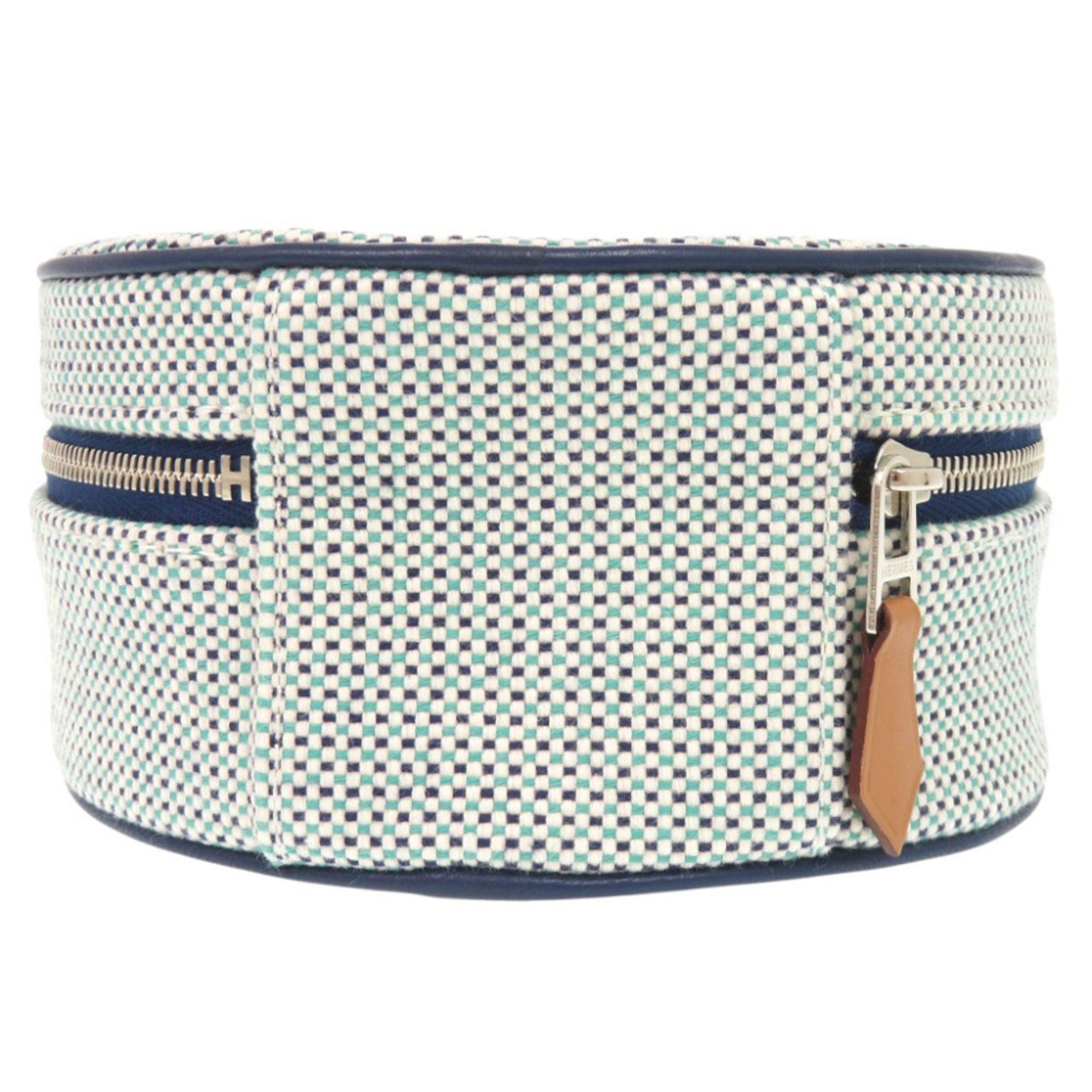 Hermes Blue Cotton Pouch (Pre-Owned)