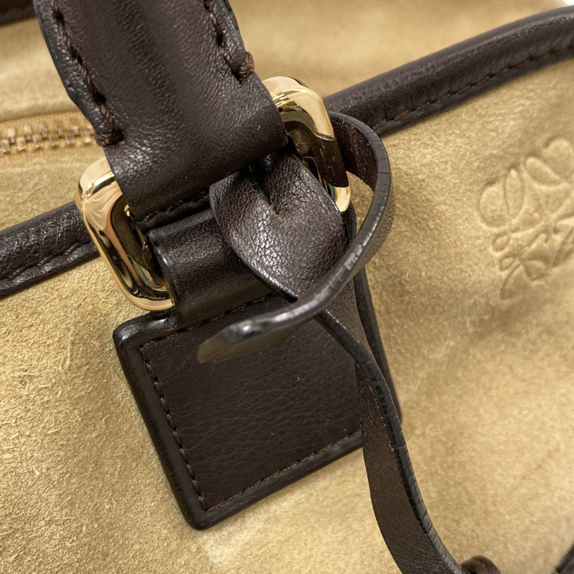 Loewe Brown Suede Handbag (Pre-Owned)