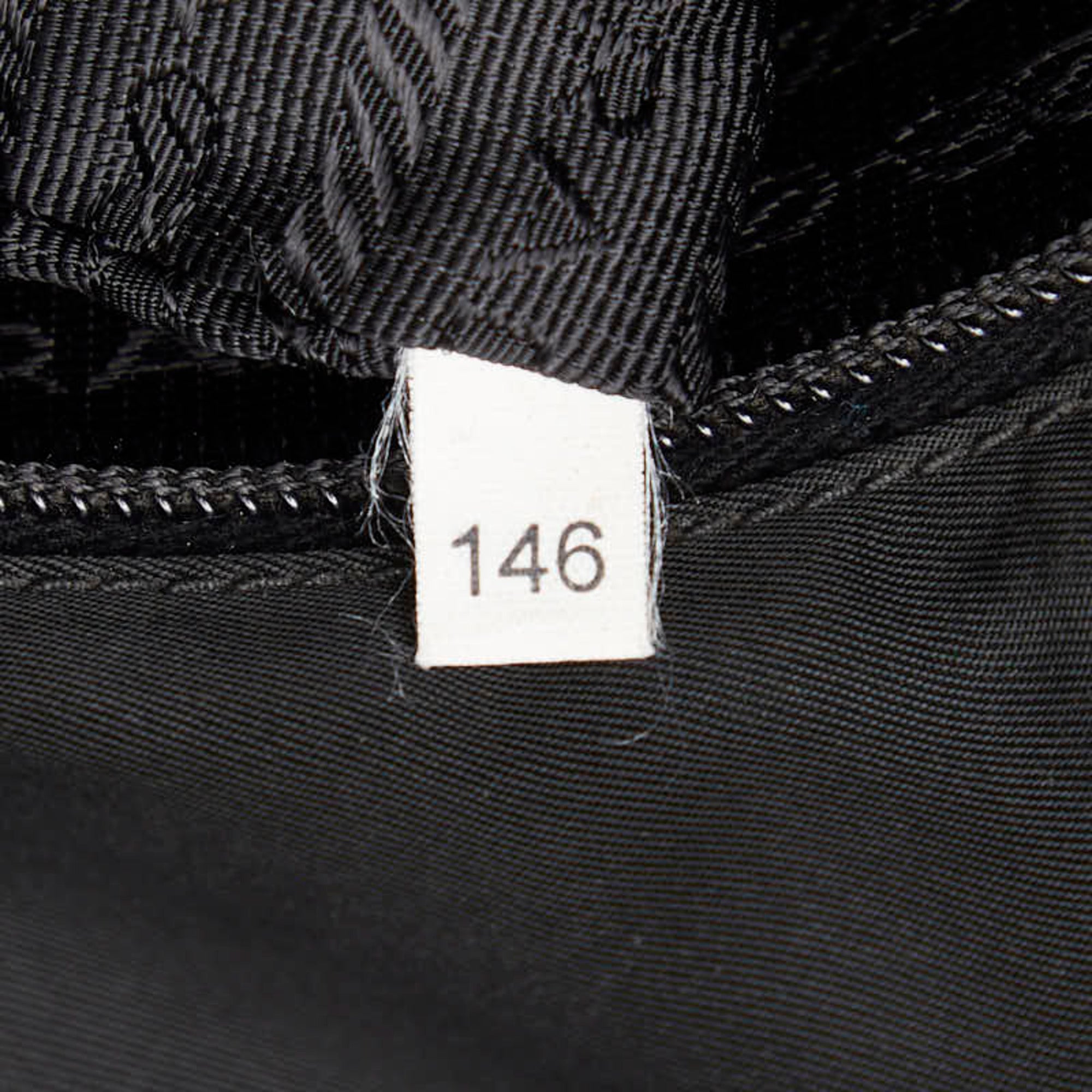 Prada Black Nylon Leather Shoulder Bag (Pre-Owned)