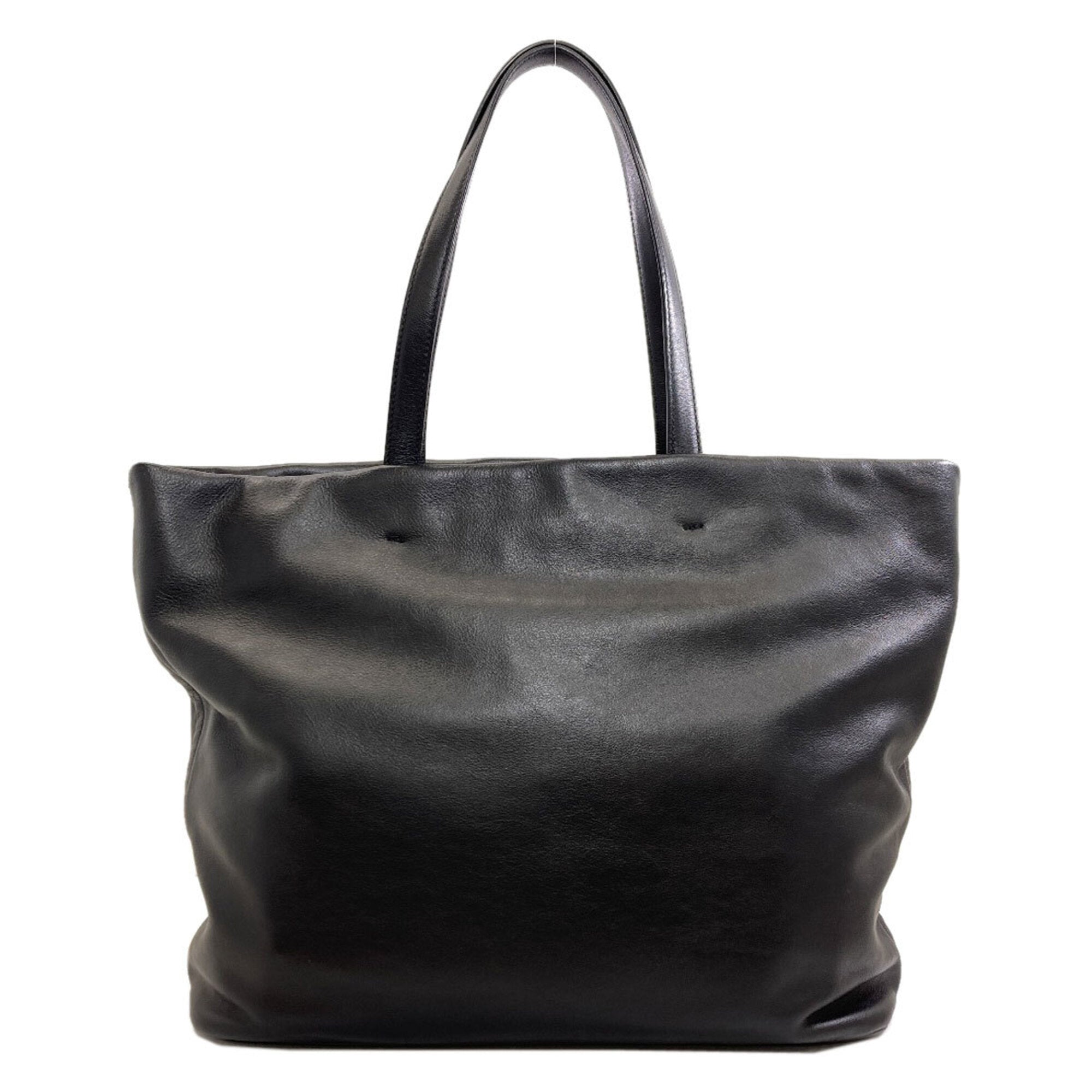 Prada Black Leather Tote Bag (Pre-Owned)