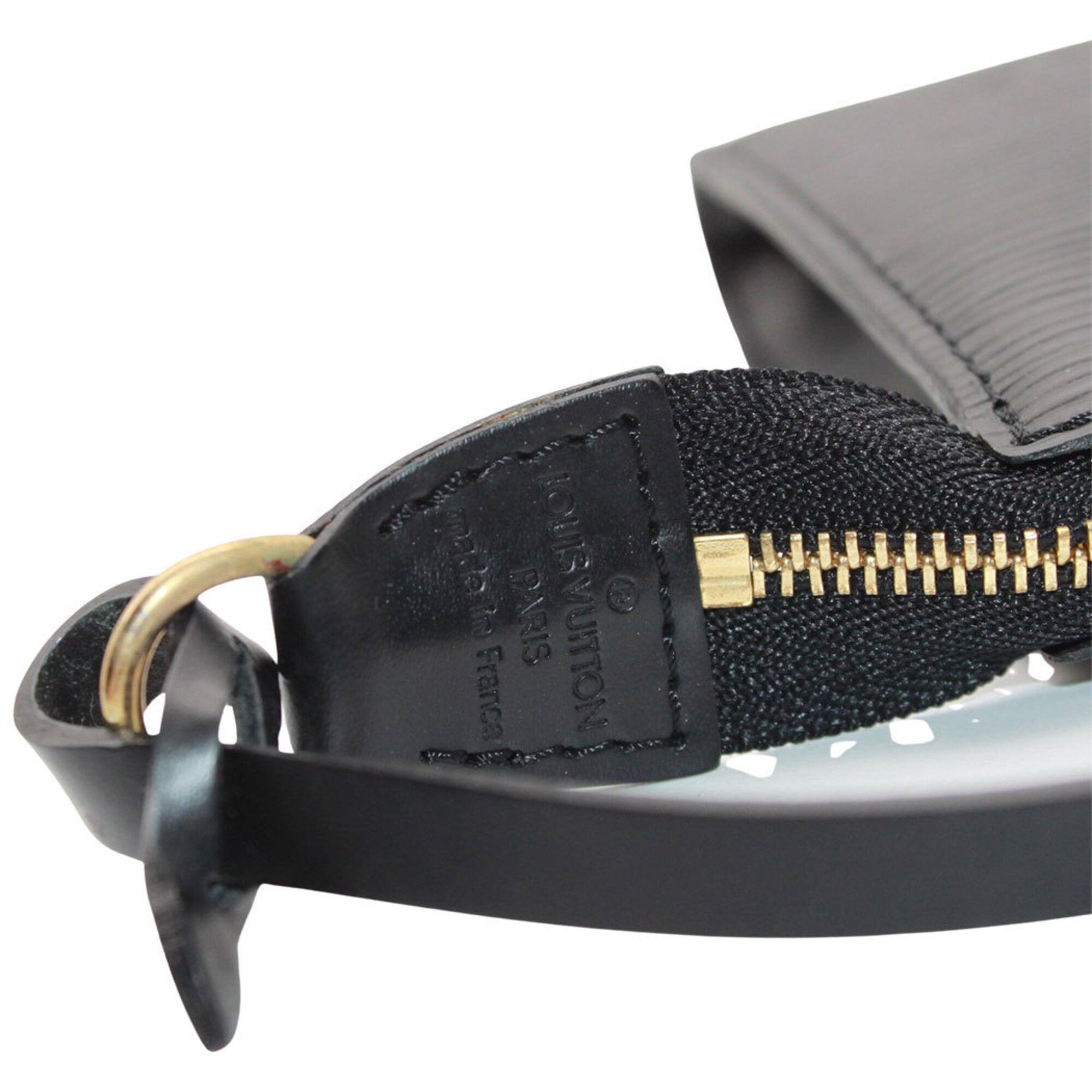 Louis Vuitton Black Noir Epi Leather Handbag Pochette Pouch (Pre-Owned)