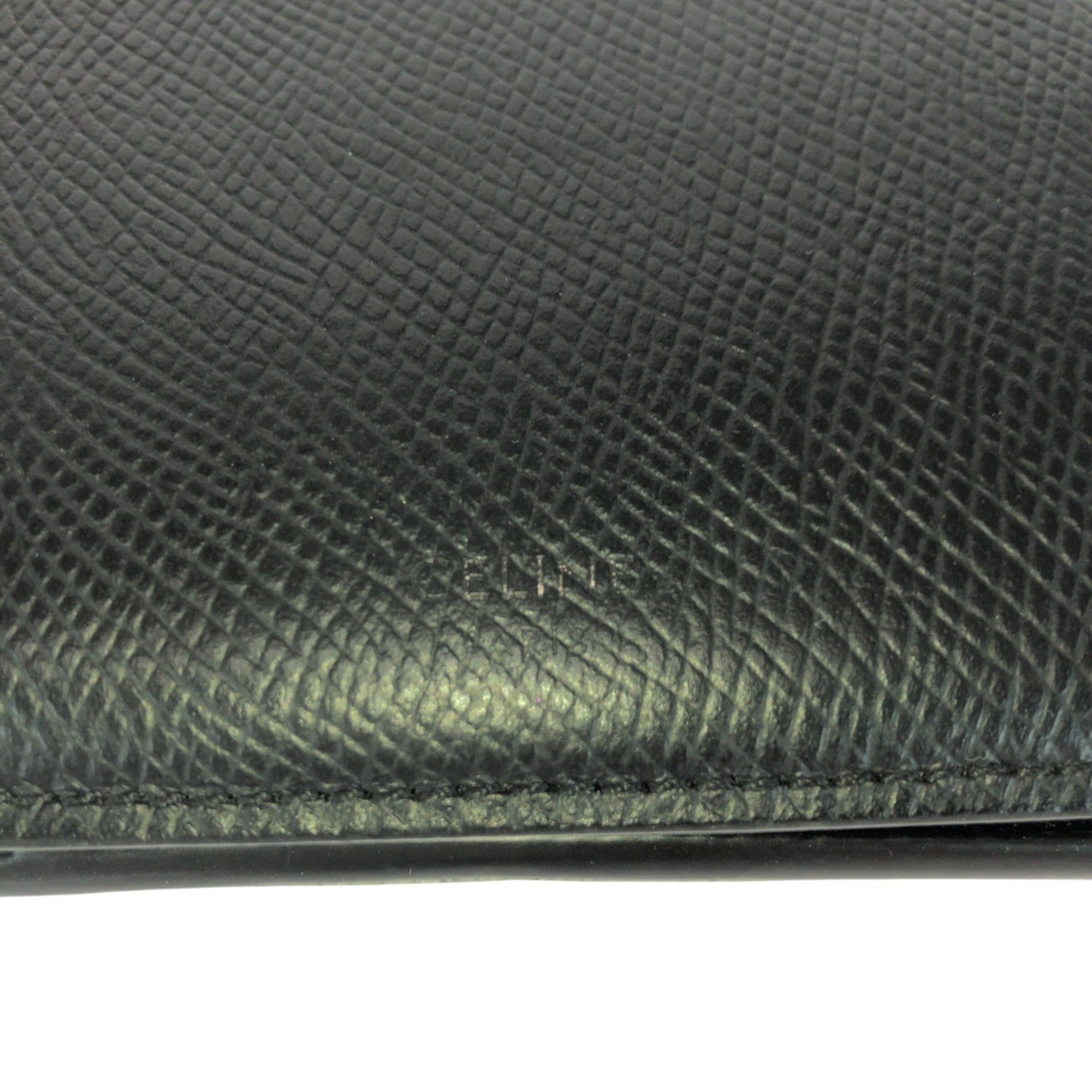 Celine Black Leather Coin Purse/Coin Case (Pre-Owned)