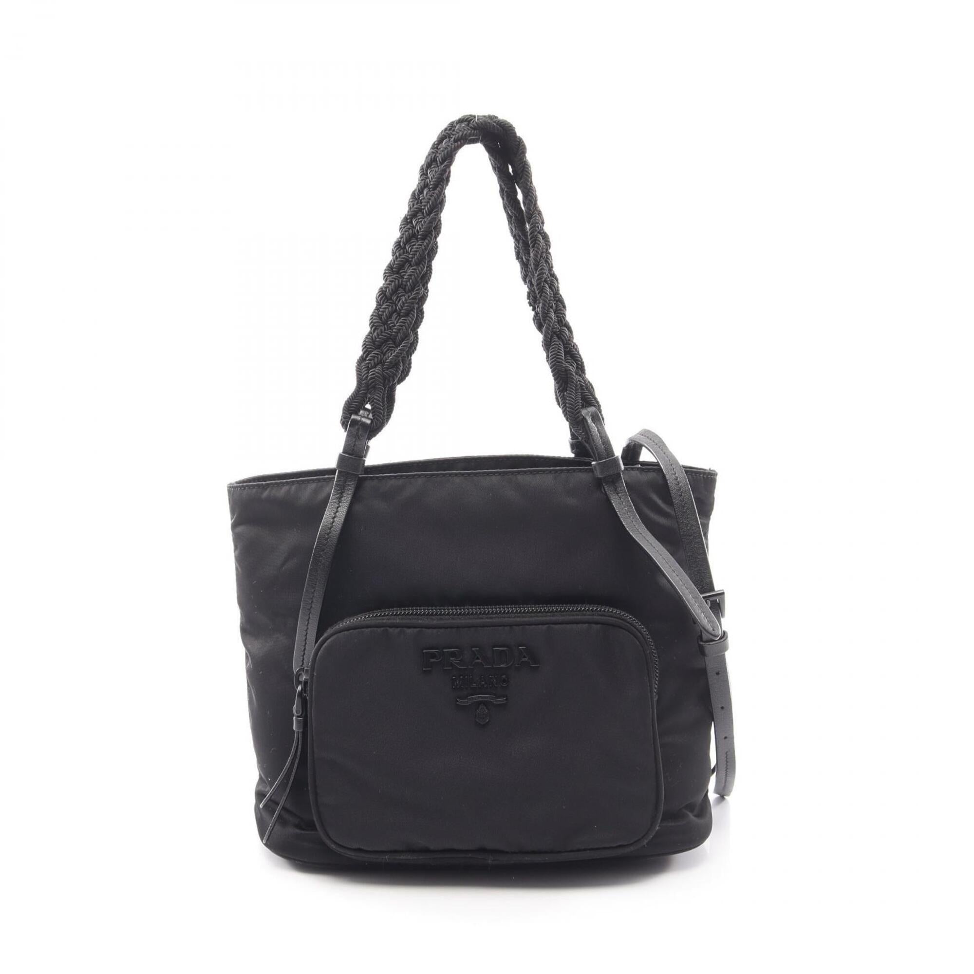 Prada Black Nylon Handbag (Pre-Owned)