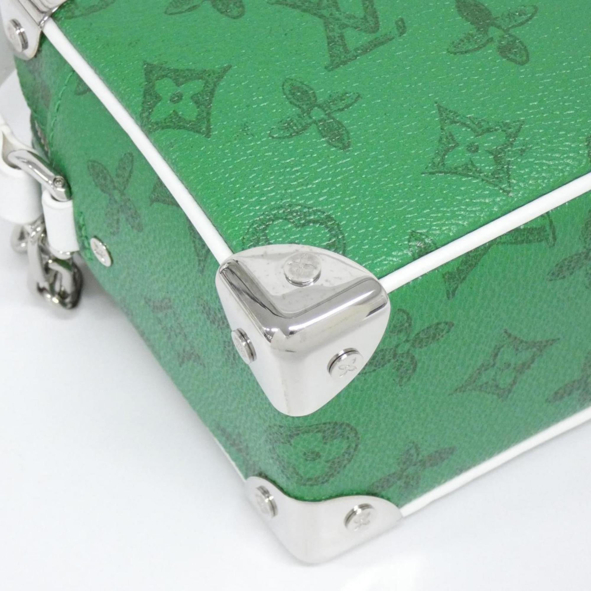 Louis Vuitton Green Vert Coated Canvas Shoulder Bag (Pre-Owned)