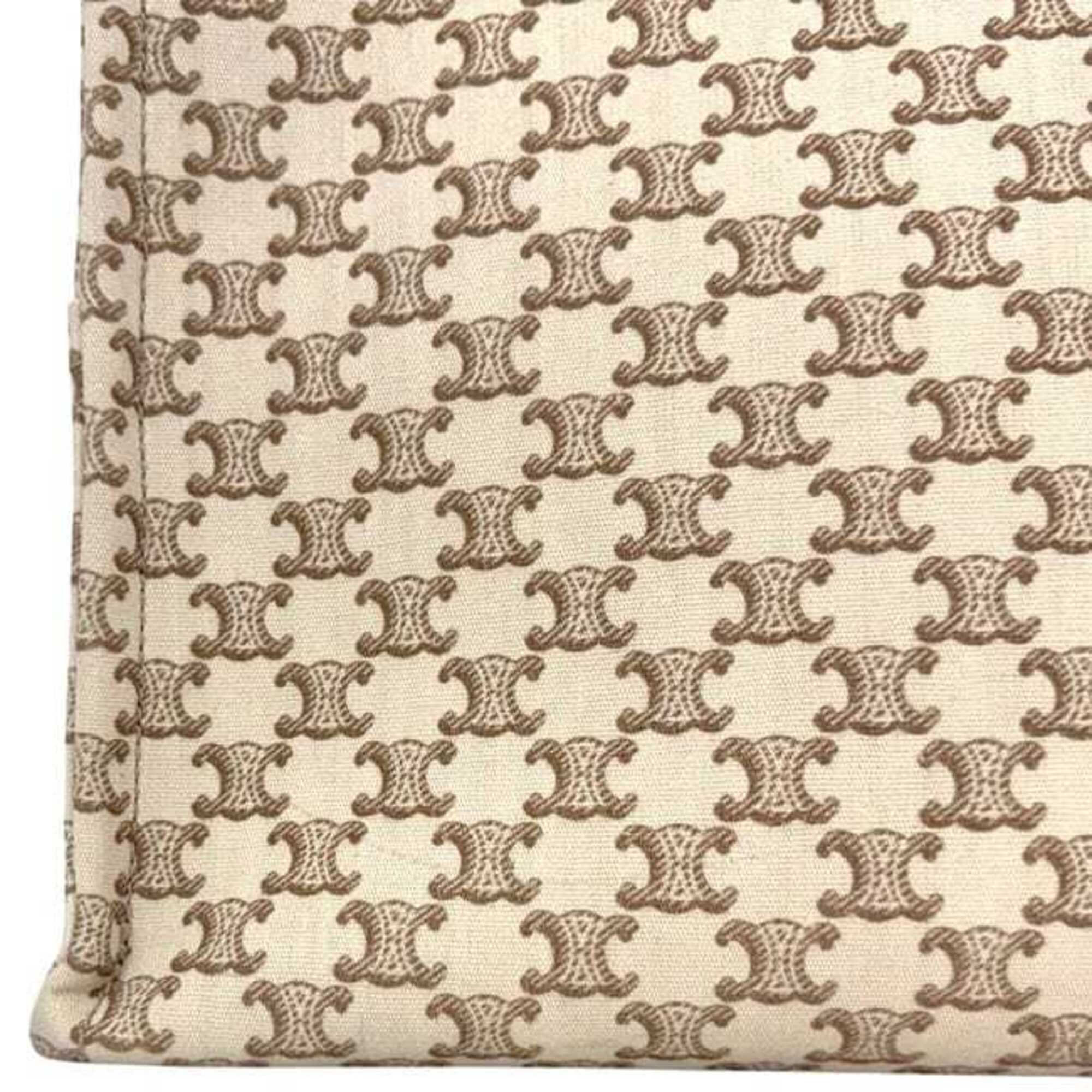 Celine Beige Brown Canvas Tote Bag (Pre-Owned)