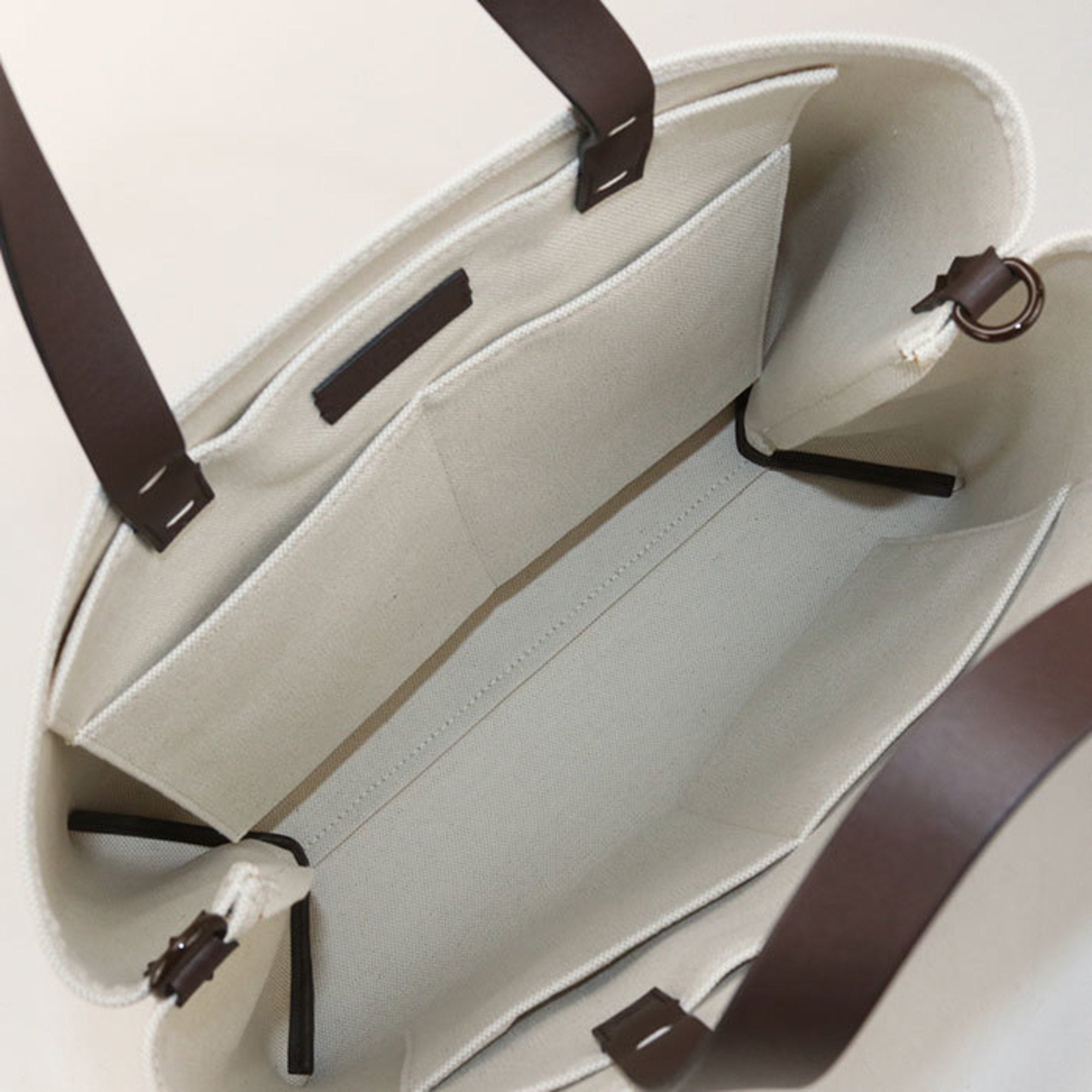 Valentino Garavani Brown Canvas Tote Bag (Pre-Owned)