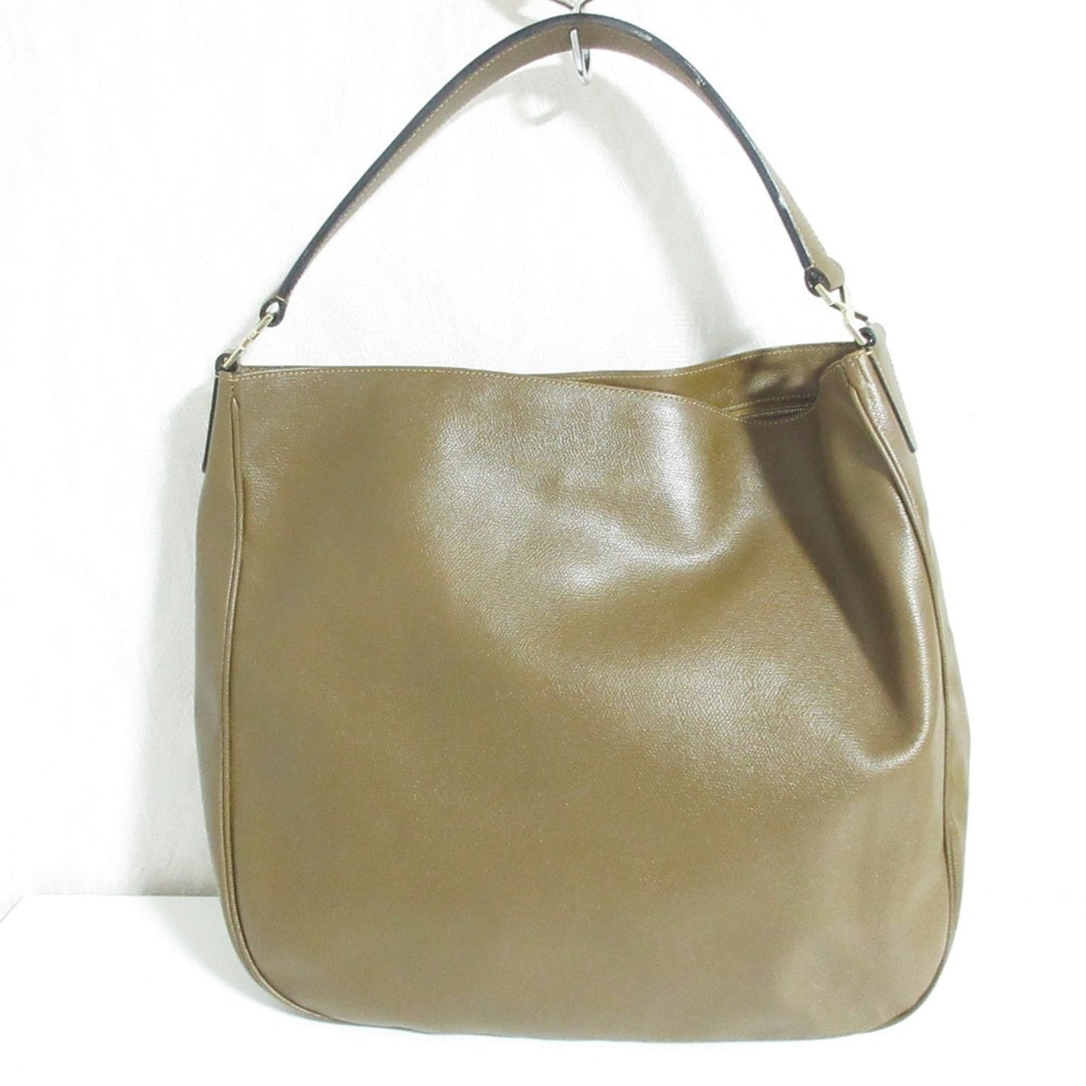 Valextra Brown Leather Shoulder Bag Tote Bag (Pre-Owned)
