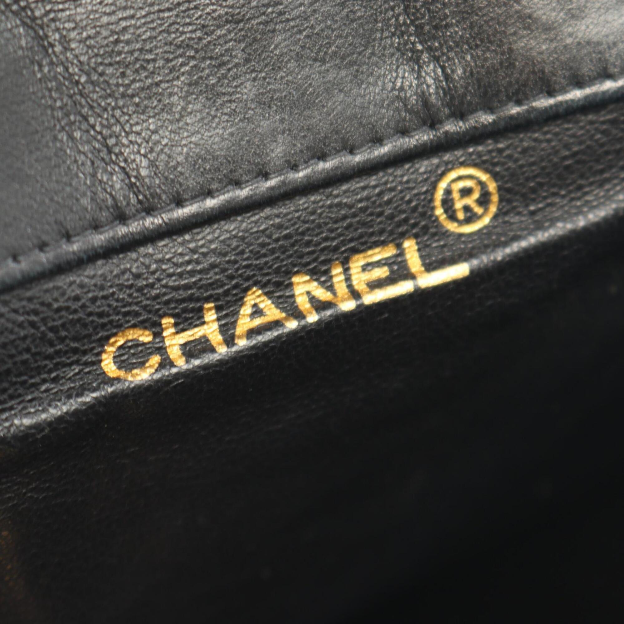 Chanel Matelasse Black Leather Backpack (Pre-Owned)