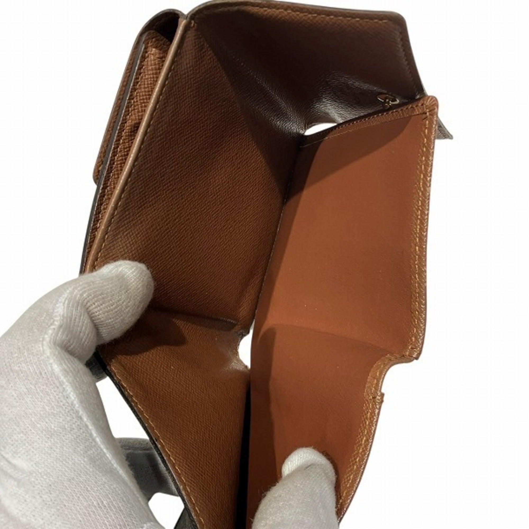 Louis Vuitton Monogram Brown Monogram Wallet (Tri-Fold) (Pre-Owned)