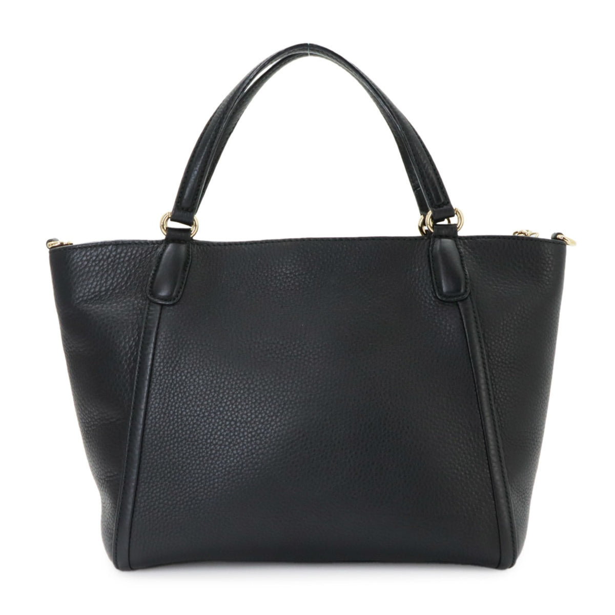 Gucci Soho Black Leather Handbag Shoulder Bag Tote Bag (Pre-Owned)