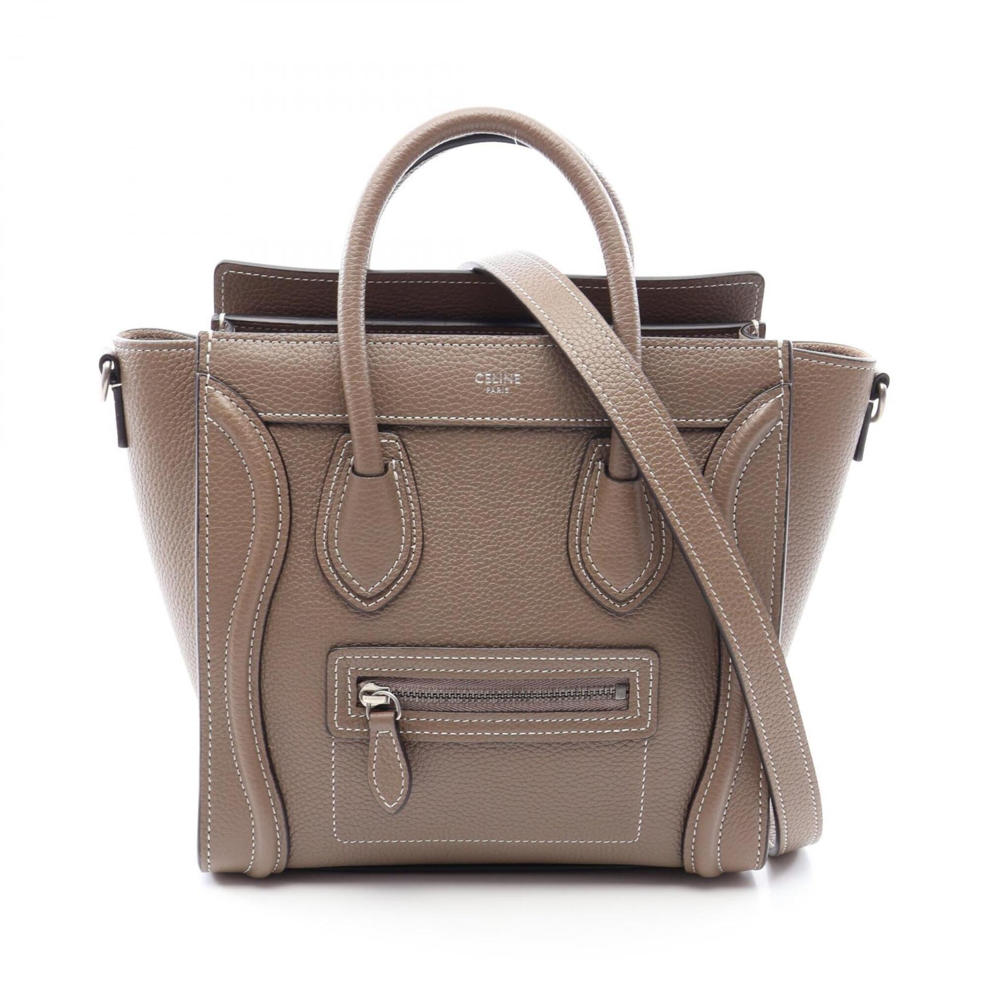 Celine Gray Leather Handbag (Pre-Owned)