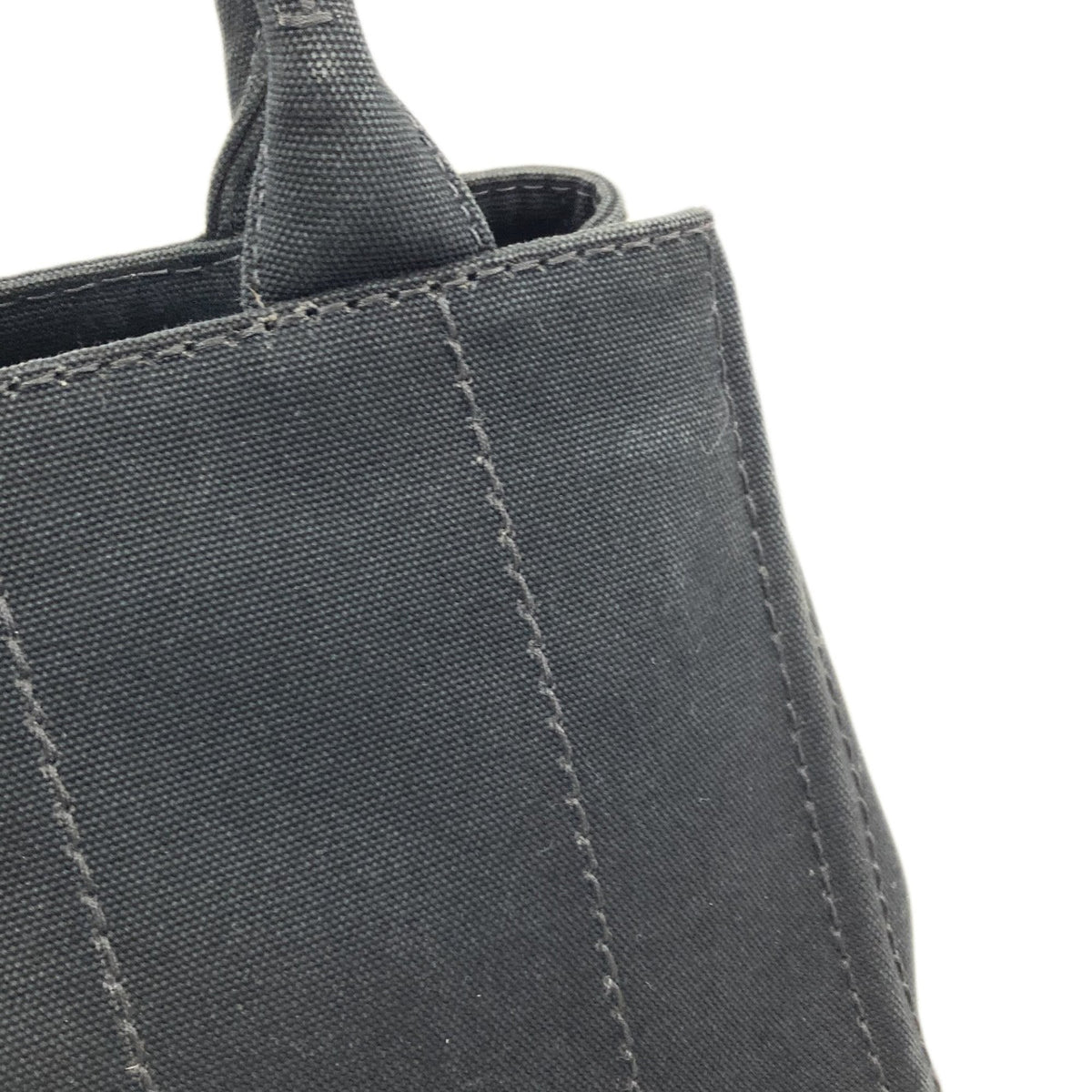 Prada Black Canvas Handbag (Pre-Owned)
