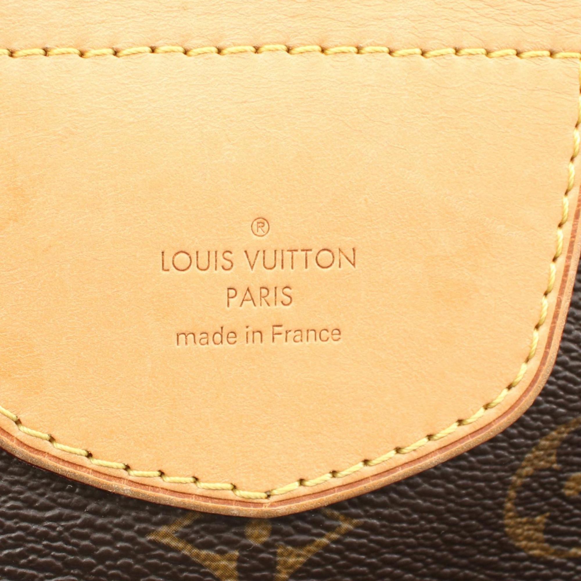 Louis Vuitton Brown Pvc Coated Canvas Leather Shoulder Bag (Pre-Owned)