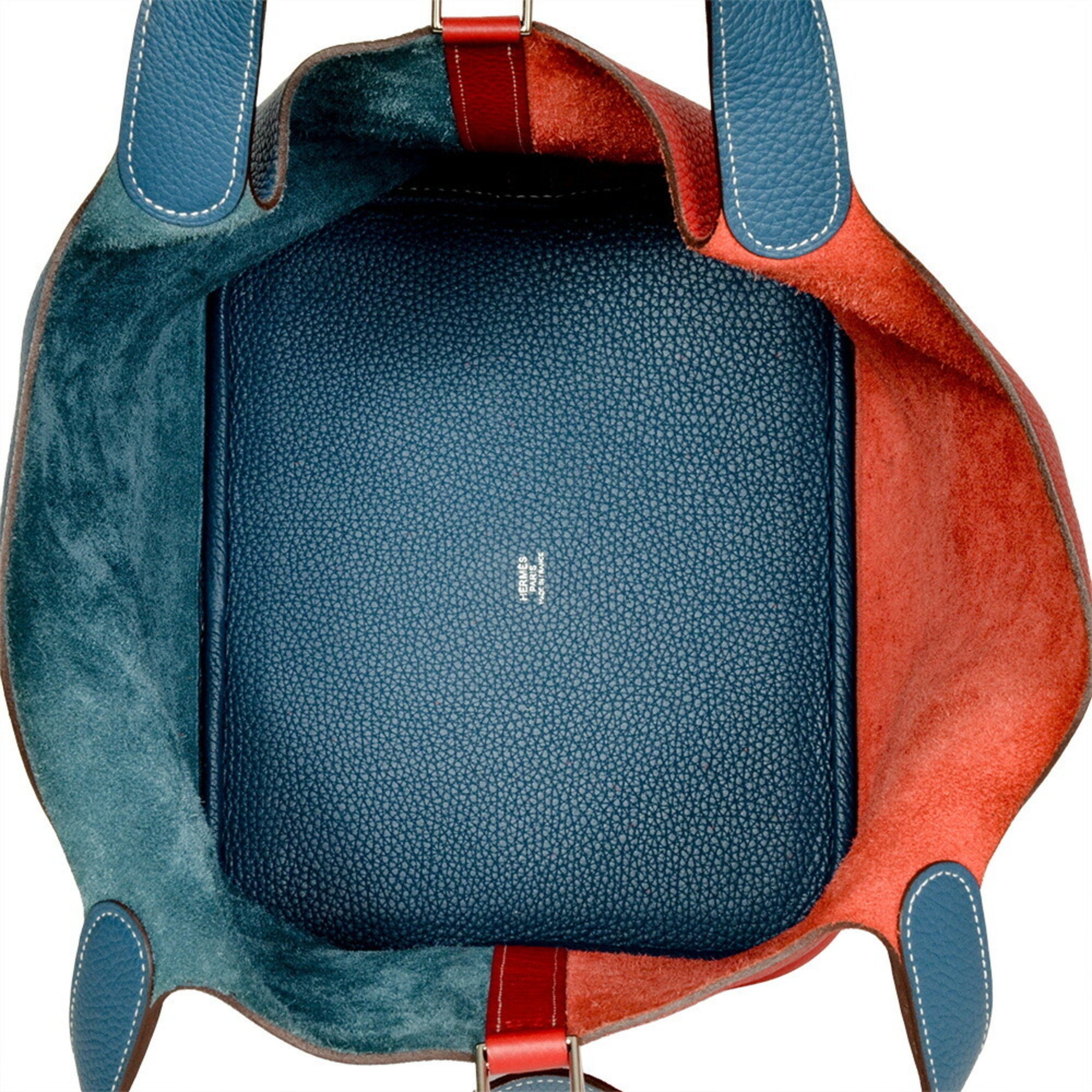 Hermes Picotin Rouge Casaque Taurillon Clemence Leather Handbag (Pre-Owned)