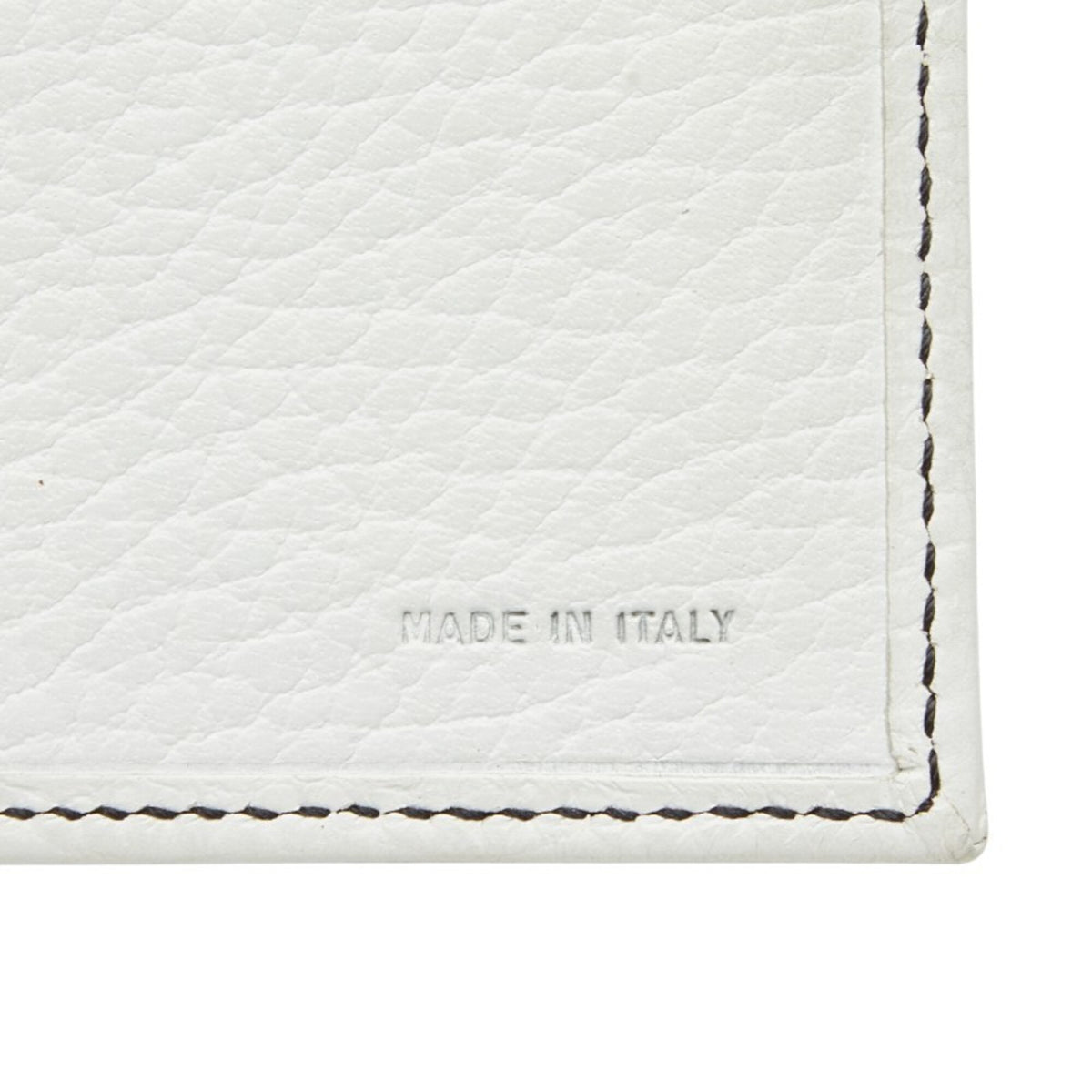Fendi Brown White Canvas Leather Wallet (Tri-Fold) (Pre-Owned)