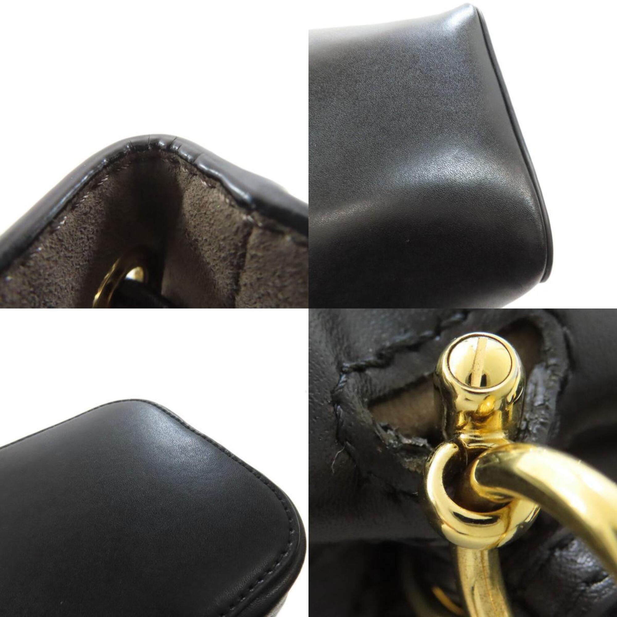 Fendi Black Leather Handbag (Pre-Owned)