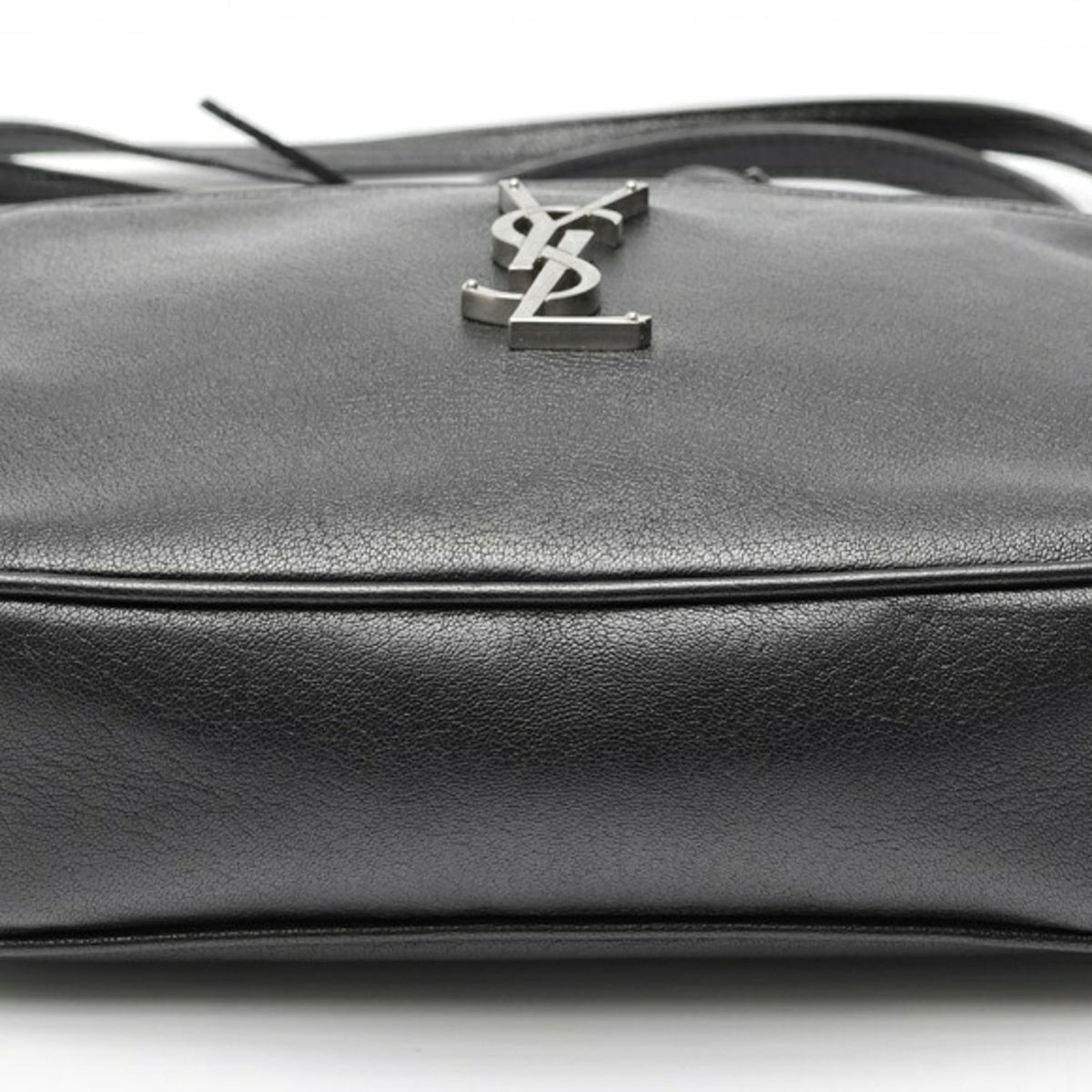 Saint Laurent Black Leather Shoulder Bag (Pre-Owned)