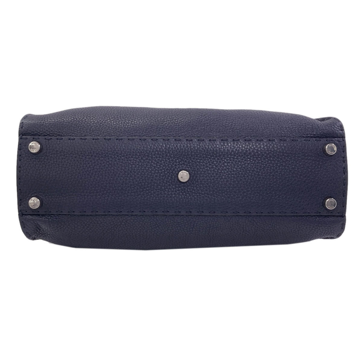 Fendi Navy Leather Handbag (Pre-Owned)