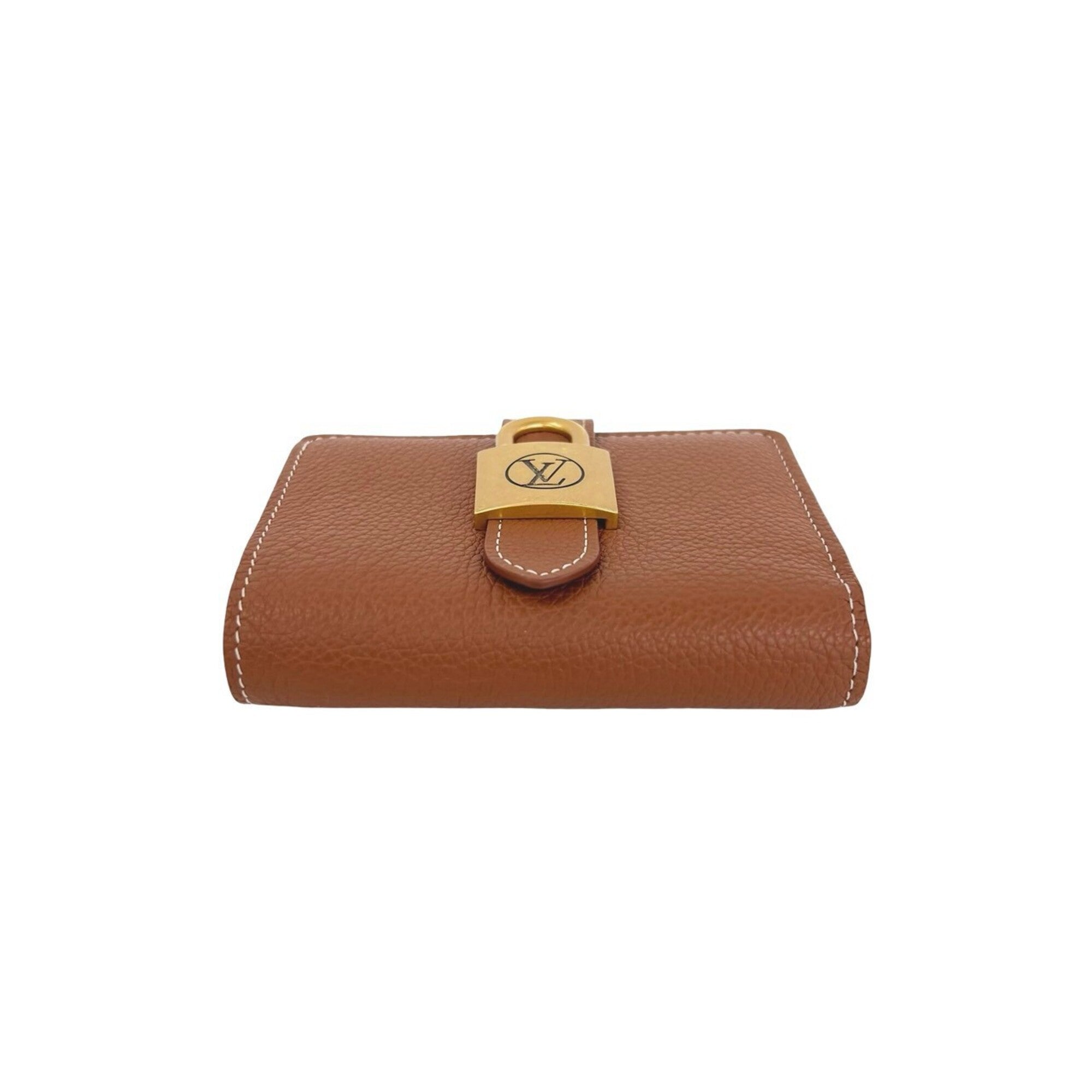Louis Vuitton Brown Leather Wallet (Bi-Fold) (Pre-Owned)