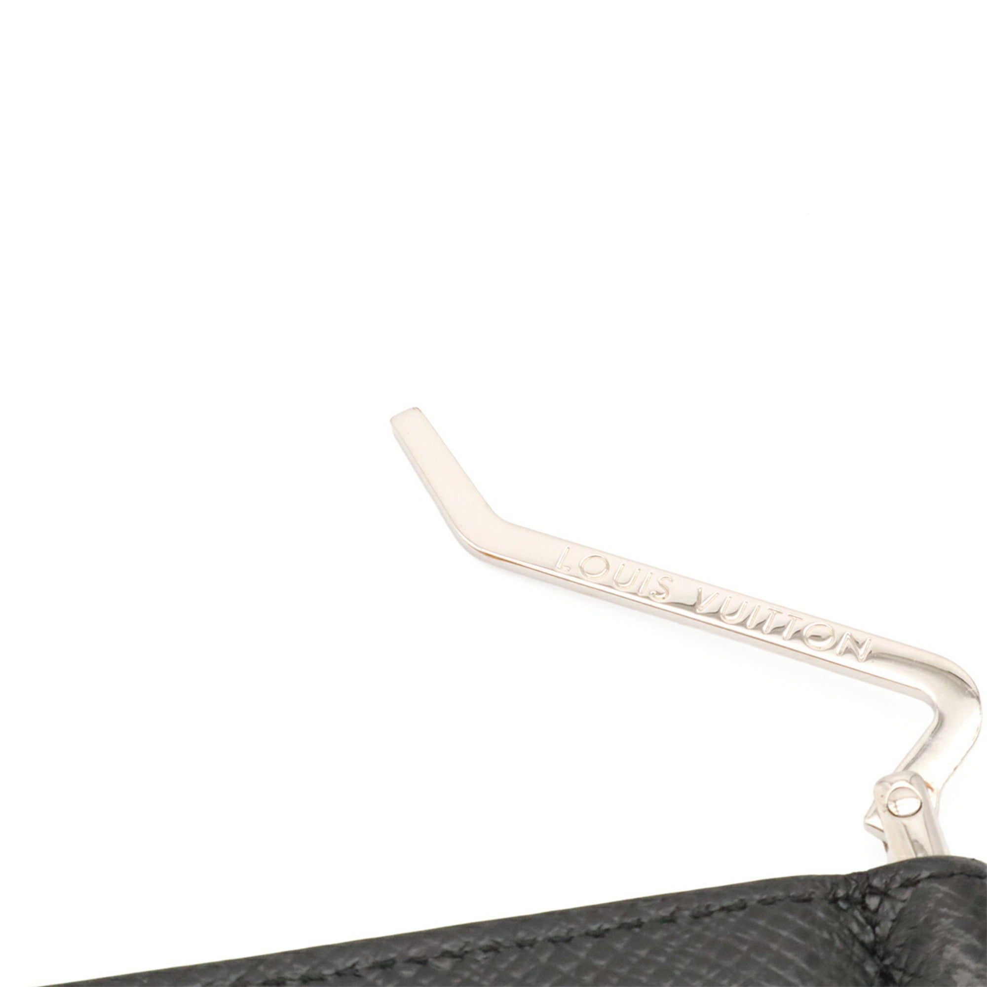 Louis Vuitton Black Noir Taiga Leather Bill Wallet (Bi-Fold) (Pre-Owned)