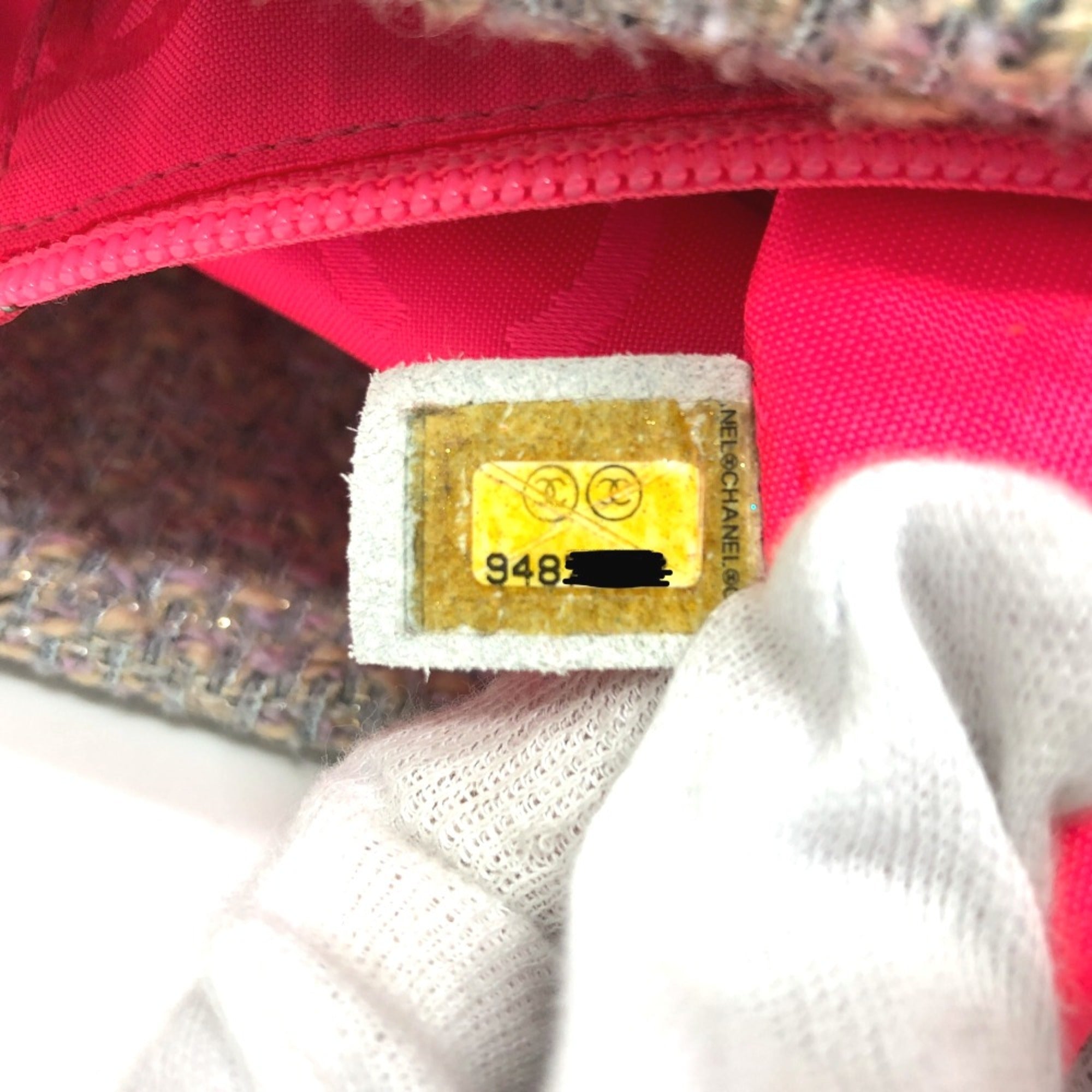 Chanel Purple Tweed Tote Bag (Pre-Owned)