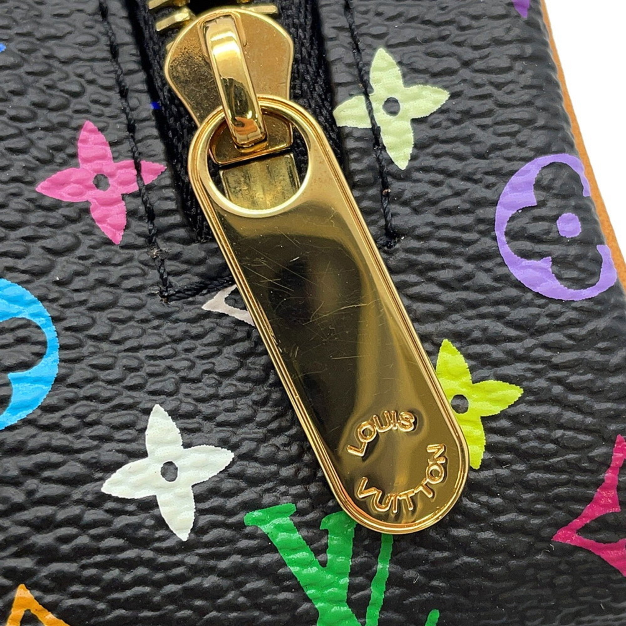 Louis Vuitton Brown Noir Monogram Multicolore Pouch (Pre-Owned)